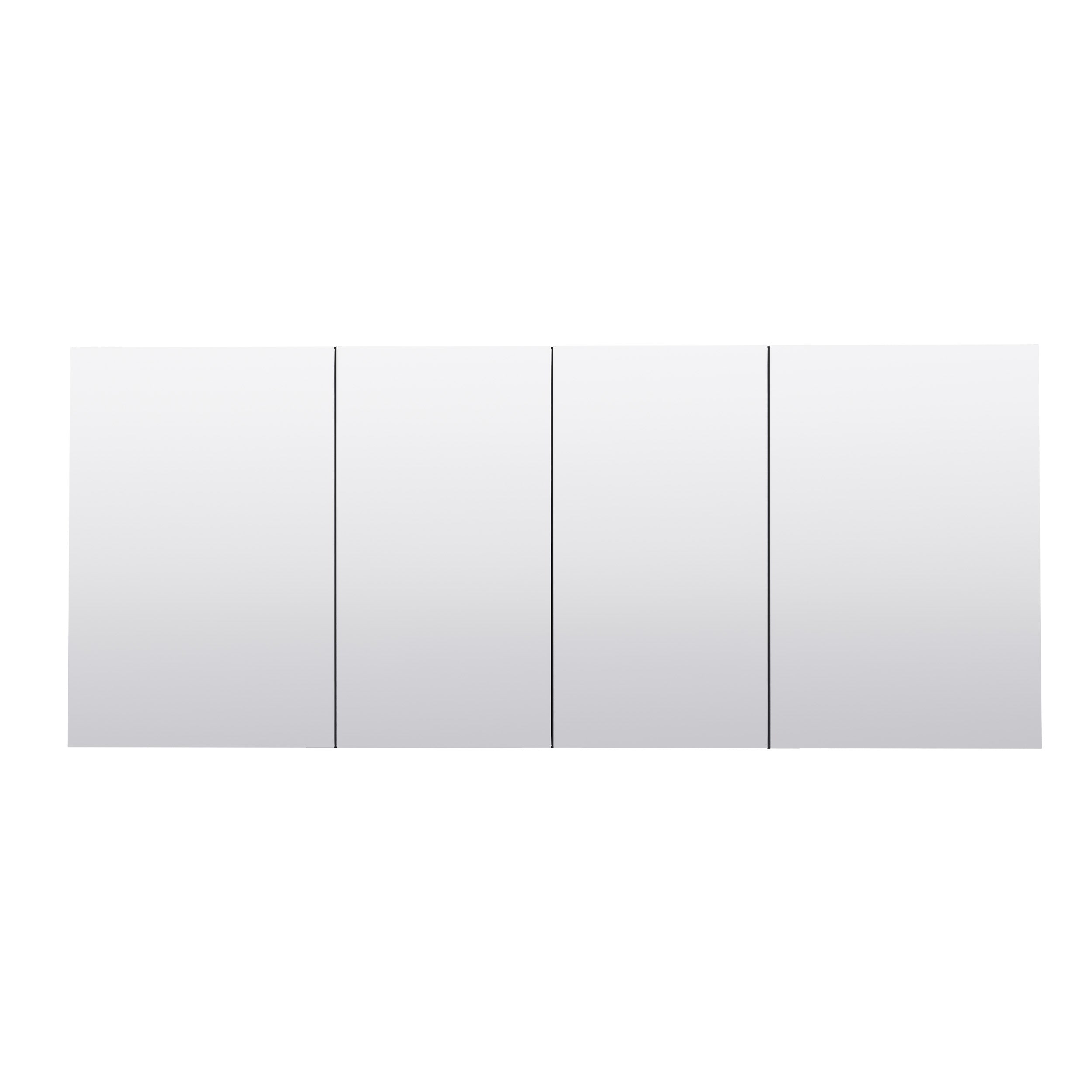 72 in.×32 in.H Copper-Free Mirror Medicine Cabinet with Soft-Close Blum® Hinges and 4 Doors