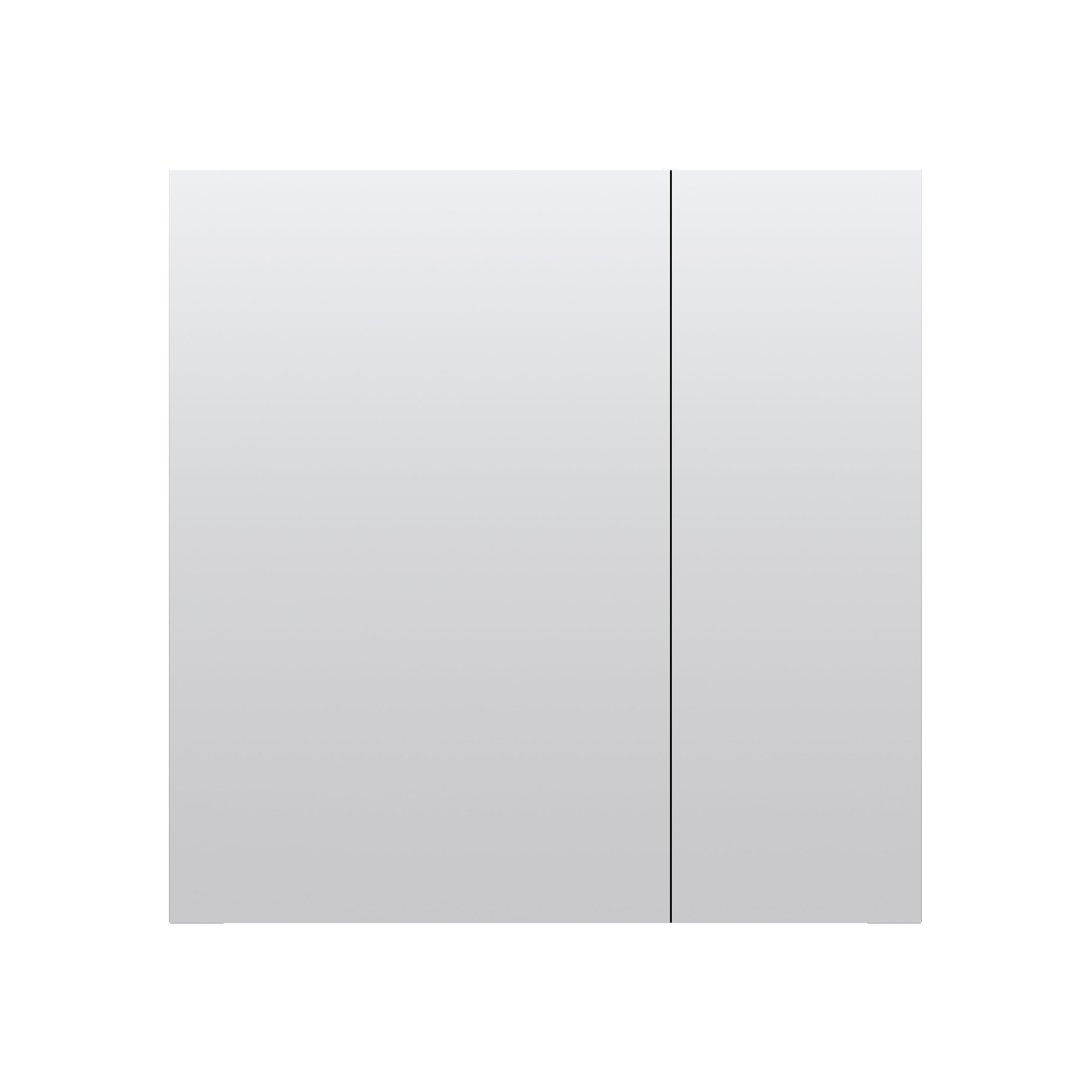 30 in. x30 in. Copper-Free Tri-Views Mirror Cabinet with Adjustable Shelves and Dual Swing Doors