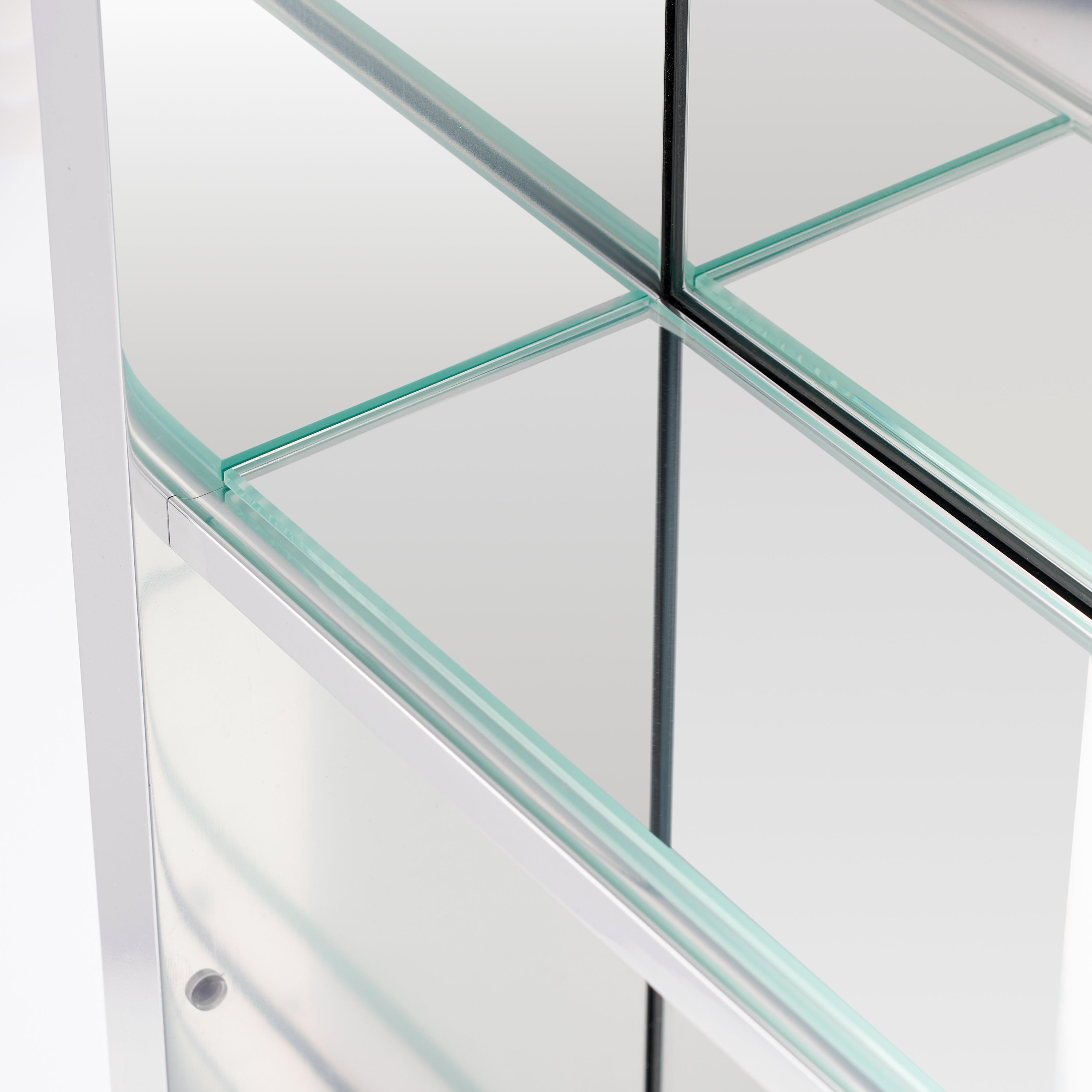 12 in.×30 in. Recessed/Surface Mount Open Medicine Cabinet No Mirror with 2 Shelves and 3 PCS Tempered Glass