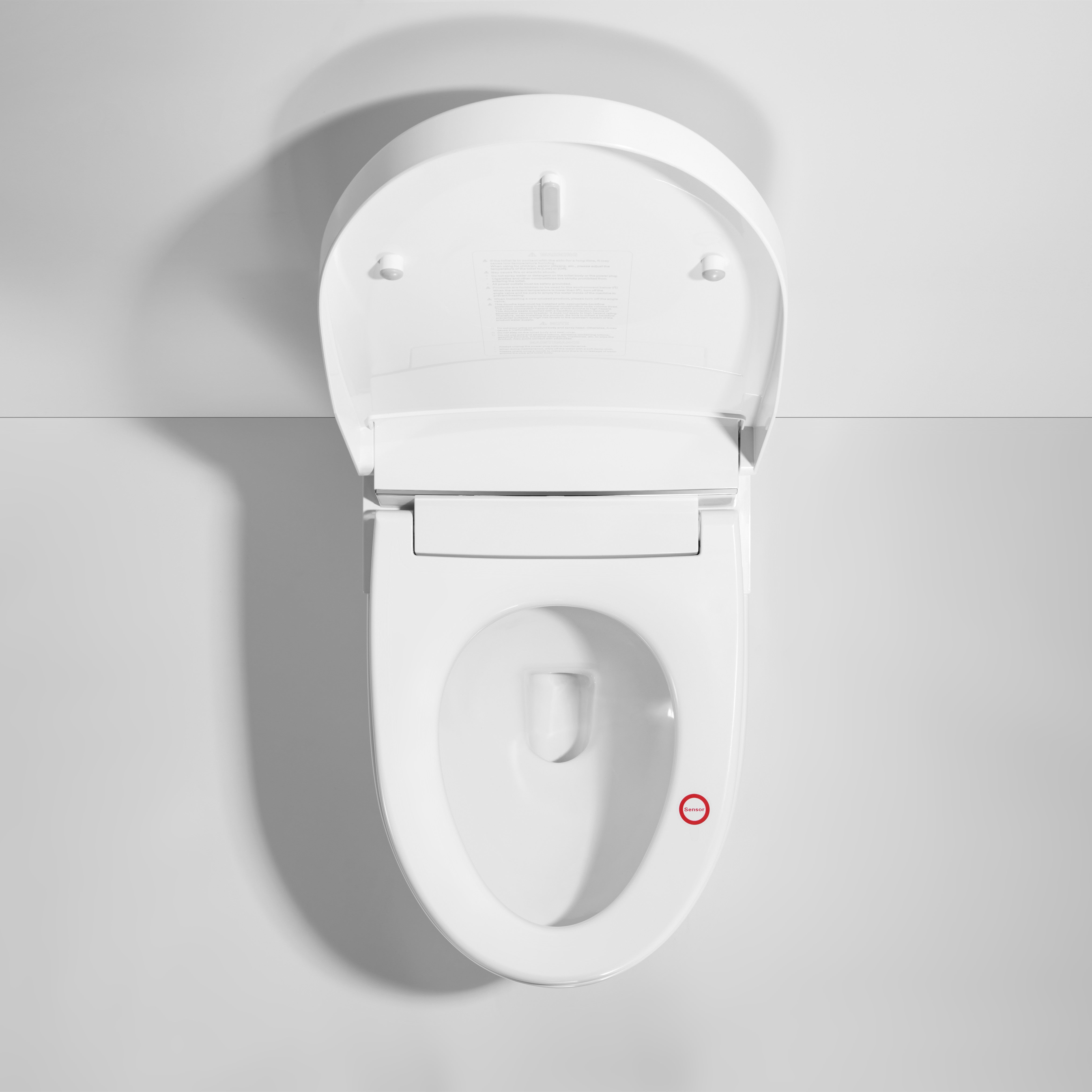 Smart Toilet with Auto Flushing, Foot Sensor, Nightlight & Antibacterial Coating, 1.28GPF