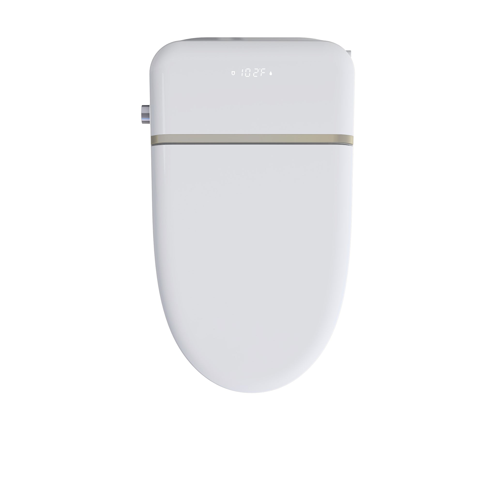 Smart Toilet With Auto Flush,Heated Seat,Warm Water,Warm Air Drying,LED Temperature Display