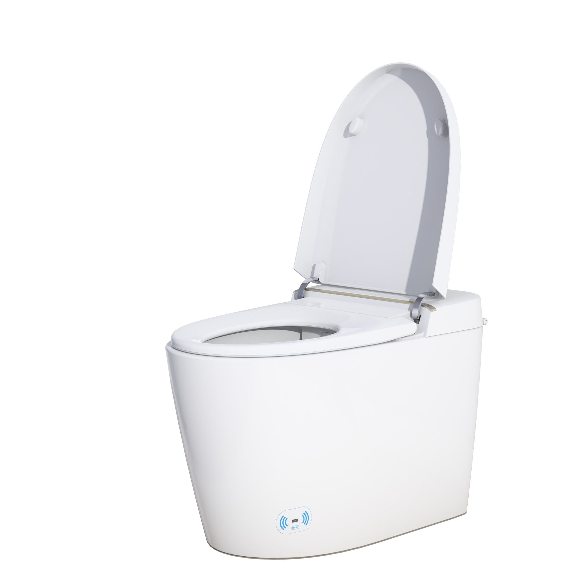 Smart Toilet With Auto Flush,Heated Seat,Warm Water,Warm Air Drying,LED Temperature Display