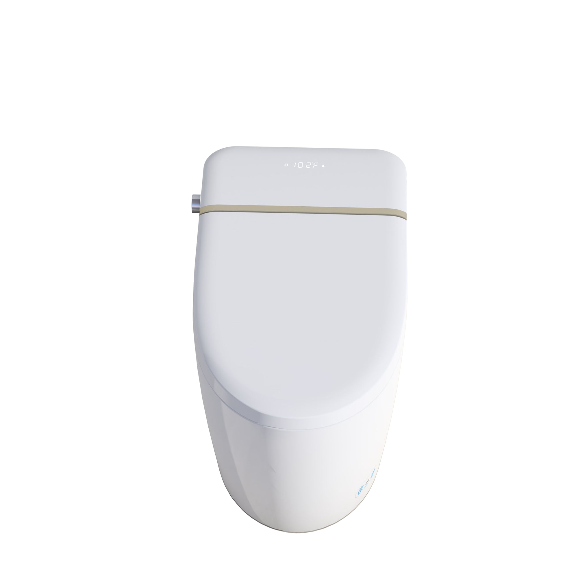 Smart Toilet With Auto Flush,Heated Seat,Warm Water,Warm Air Drying,LED Temperature Display