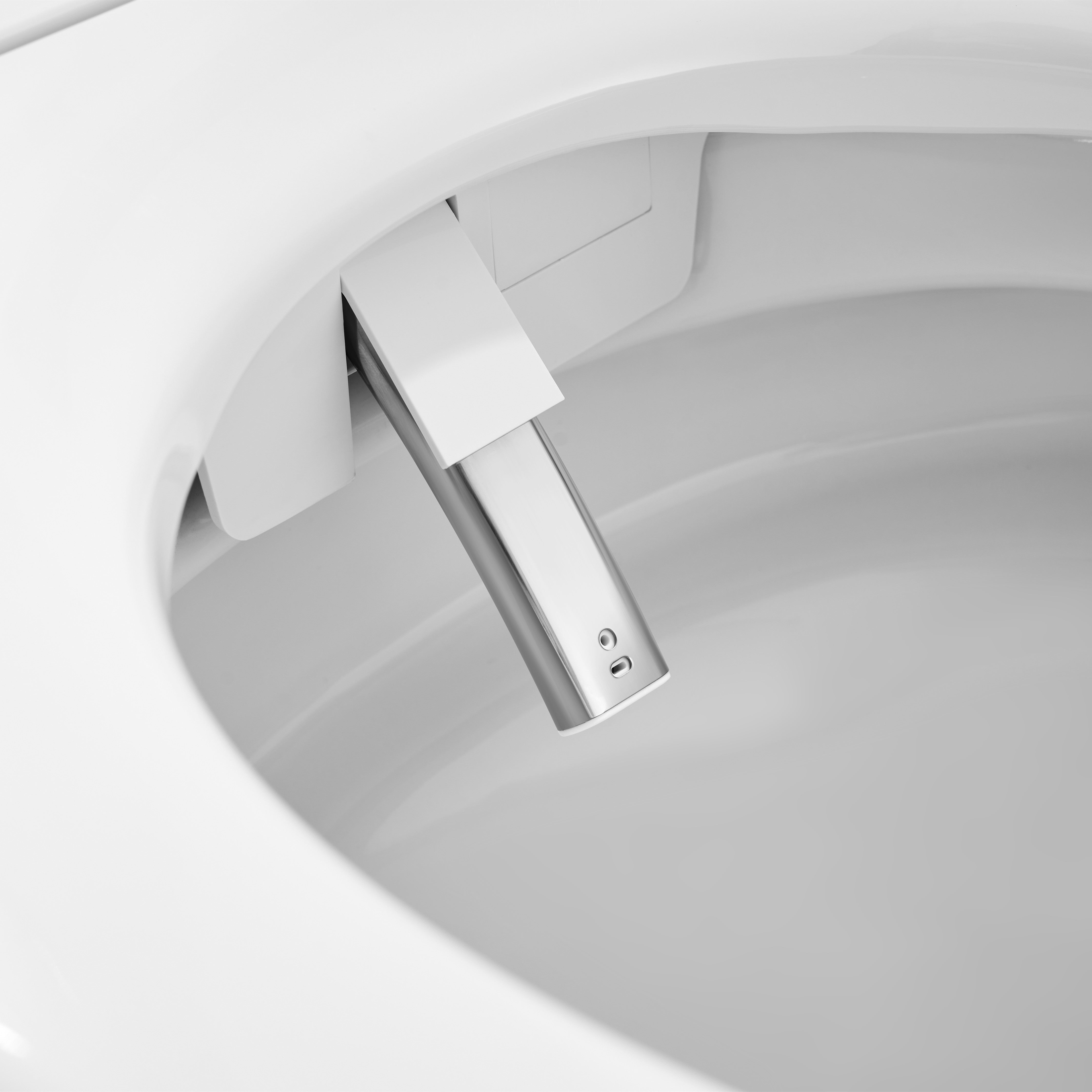 High-Tech Smart Toilet with Foot Sensor, Dual Outlet Bidet, Rear & Lady Wash, Auto Flushing & Auto Lid
