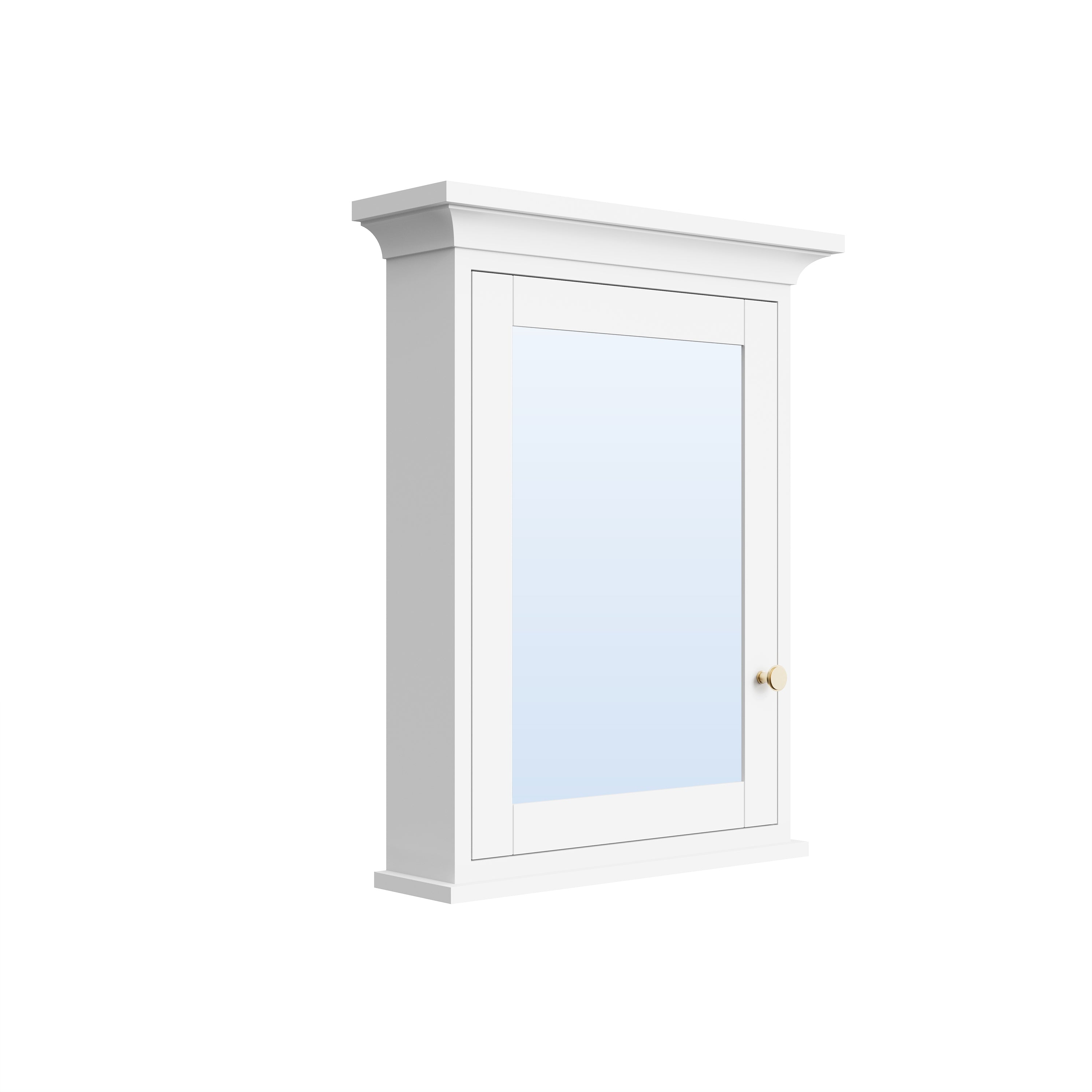 24 in.W x 30 in.H Surface Mount Solid Wood Medicine Cabinet with Mirror