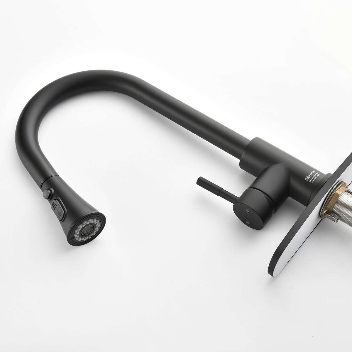 Classic High-Arc Pull-Down Kitchen Faucet with Dual-Function Spray Head & Retractable Hose, Single or 3-Hole Mount