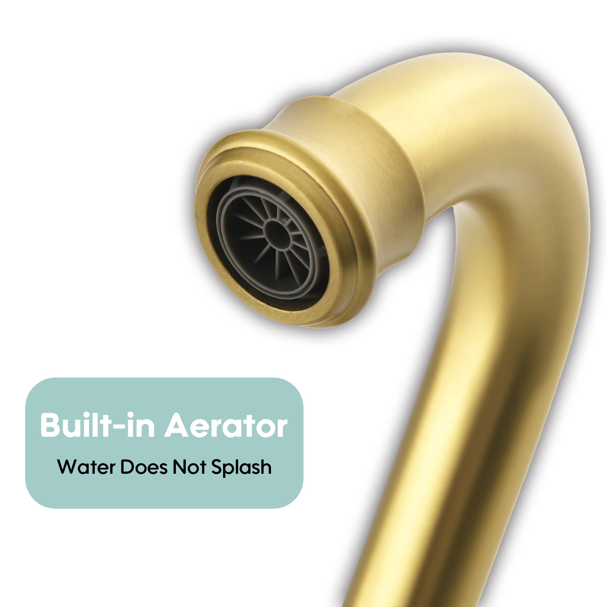 Freestanding Floor Mount Tub Faucet with 360° Swivel Spout, Brass Body & SUS304 Hand Shower