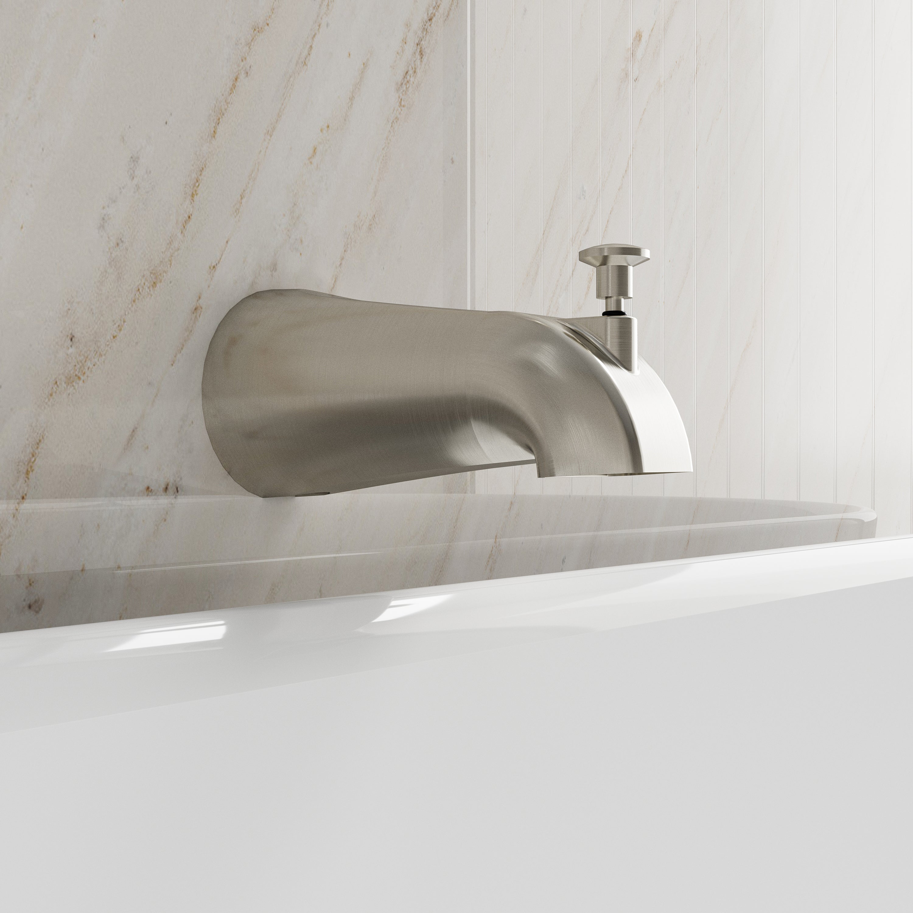 Shower System with 5-Function Handheld & Rainfall Shower Head, High-Flow Tub Spout, cUPC Certified Cartridge, 2.5GPM