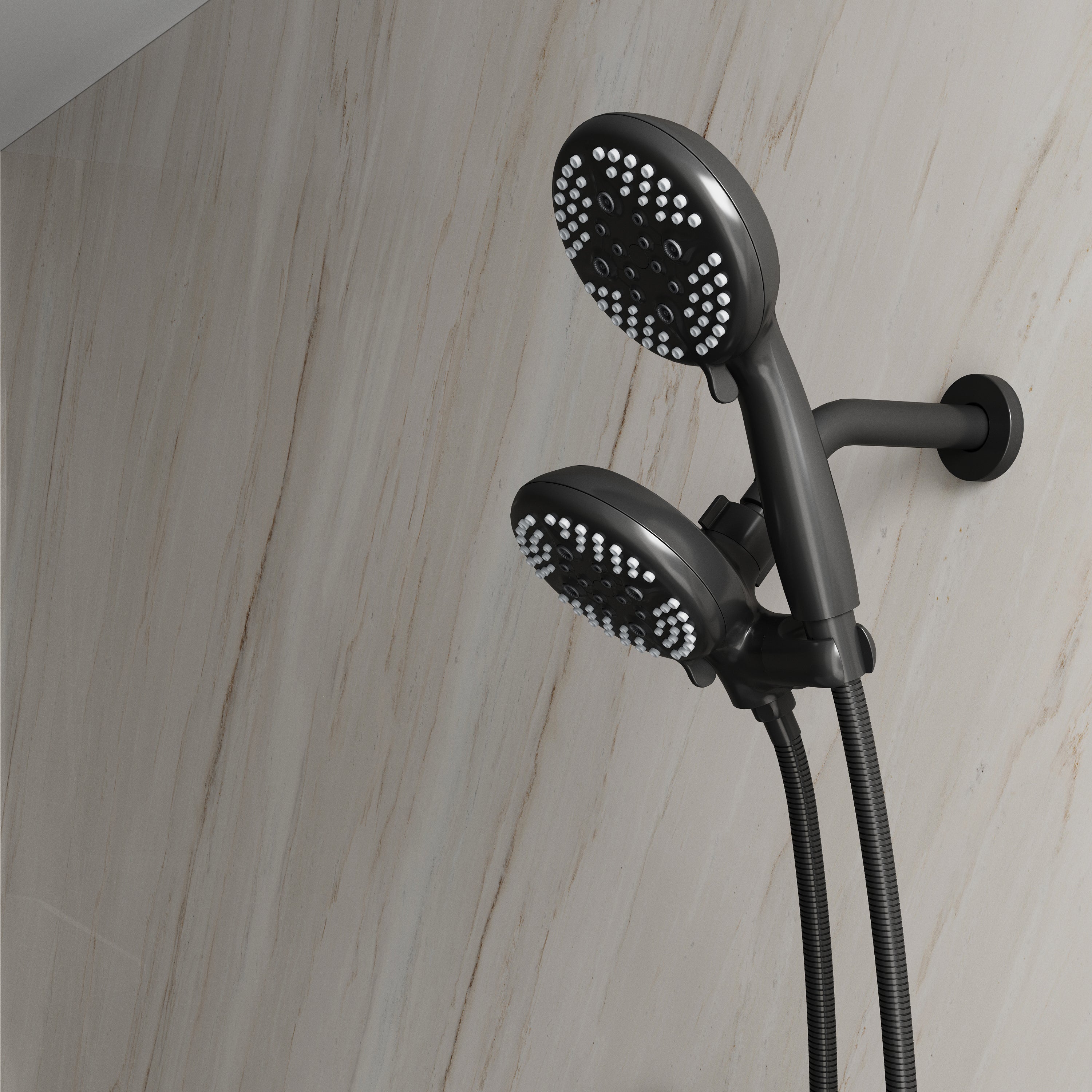 Shower System with 5-Function Handheld & Rainfall Shower Head, High-Flow Tub Spout, cUPC Certified Cartridge, 2.5GPM