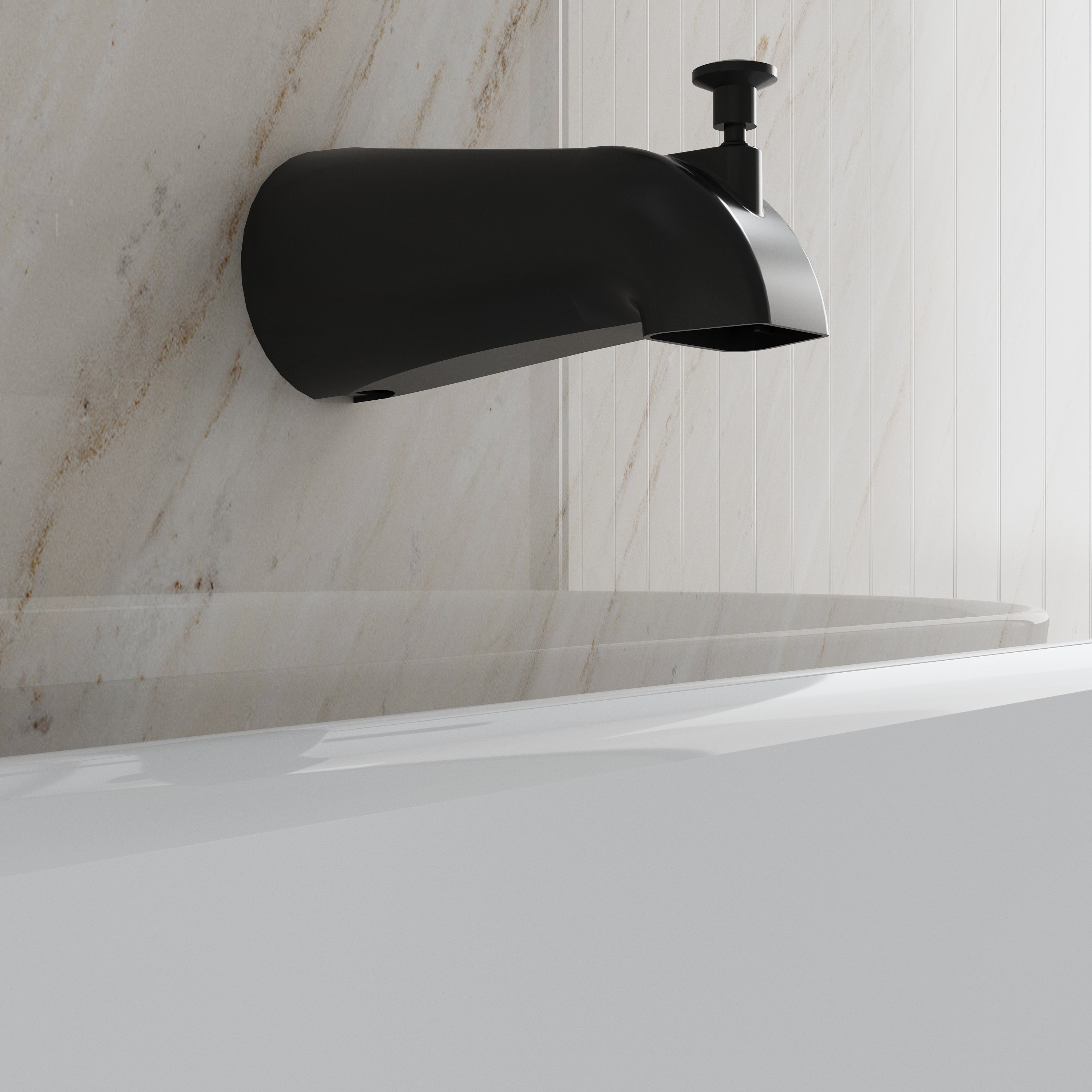 Shower System with 5-Function Handheld & Rainfall Shower Head, High-Flow Tub Spout, cUPC Certified Cartridge, 2.5GPM