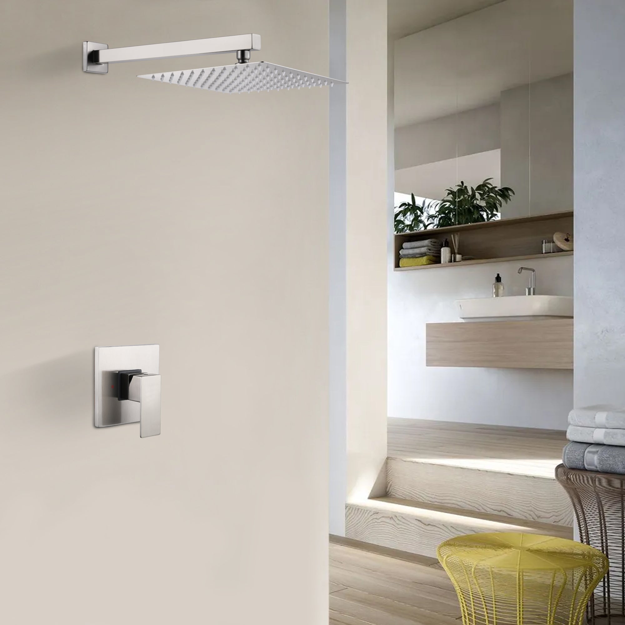 10 inch Shower Head Concealed Valve Built-In Shower System