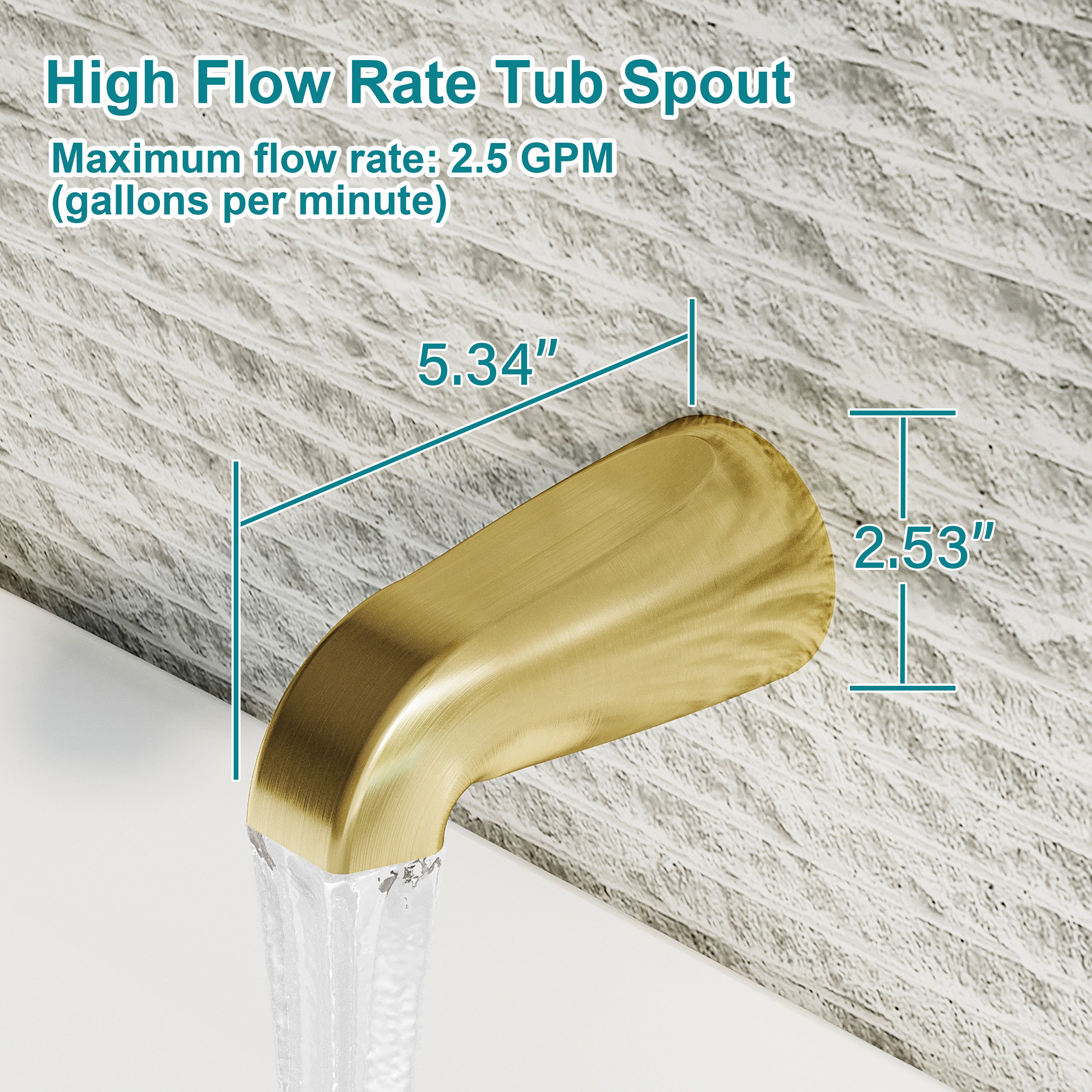 Three-Handle Shower System With Diverter Handle And 5-Spray Function Heads