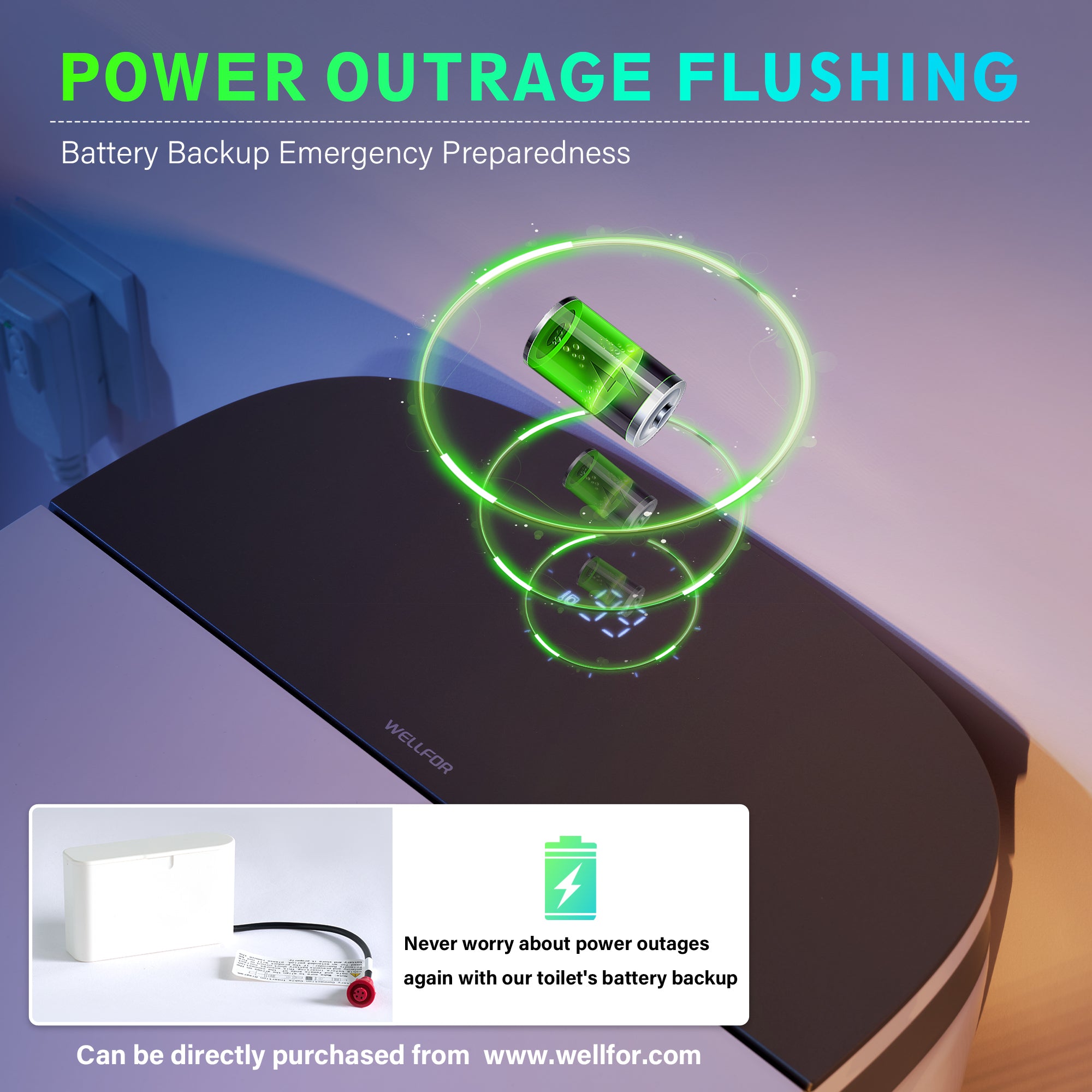 Elongated Smart Bidet Toilet in White with Built-in Tank, Foot Sensor Function, Auto Flush,LED Display, 12-in Rough-In 1.6 GPF