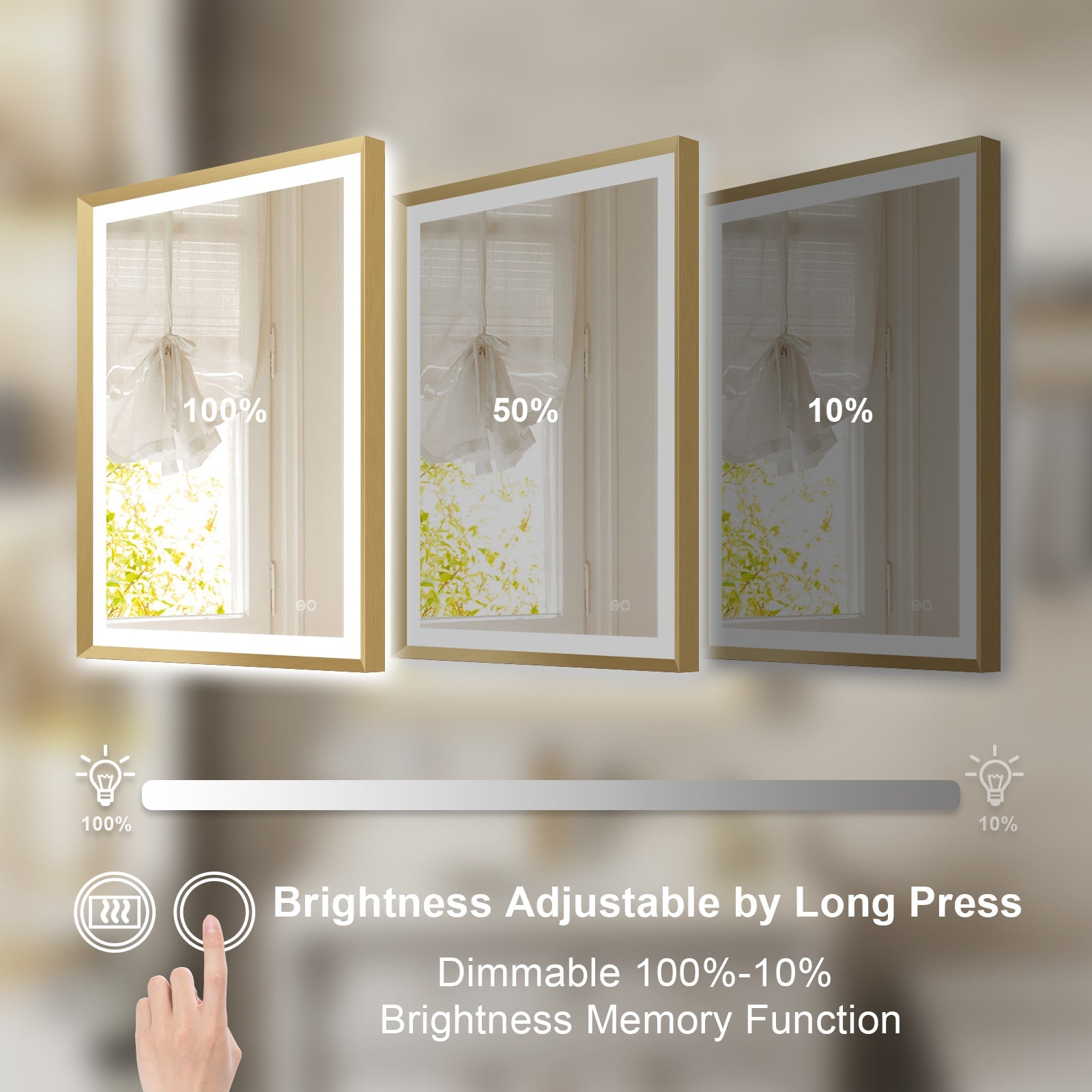 Dimmable Bathroom Mirror