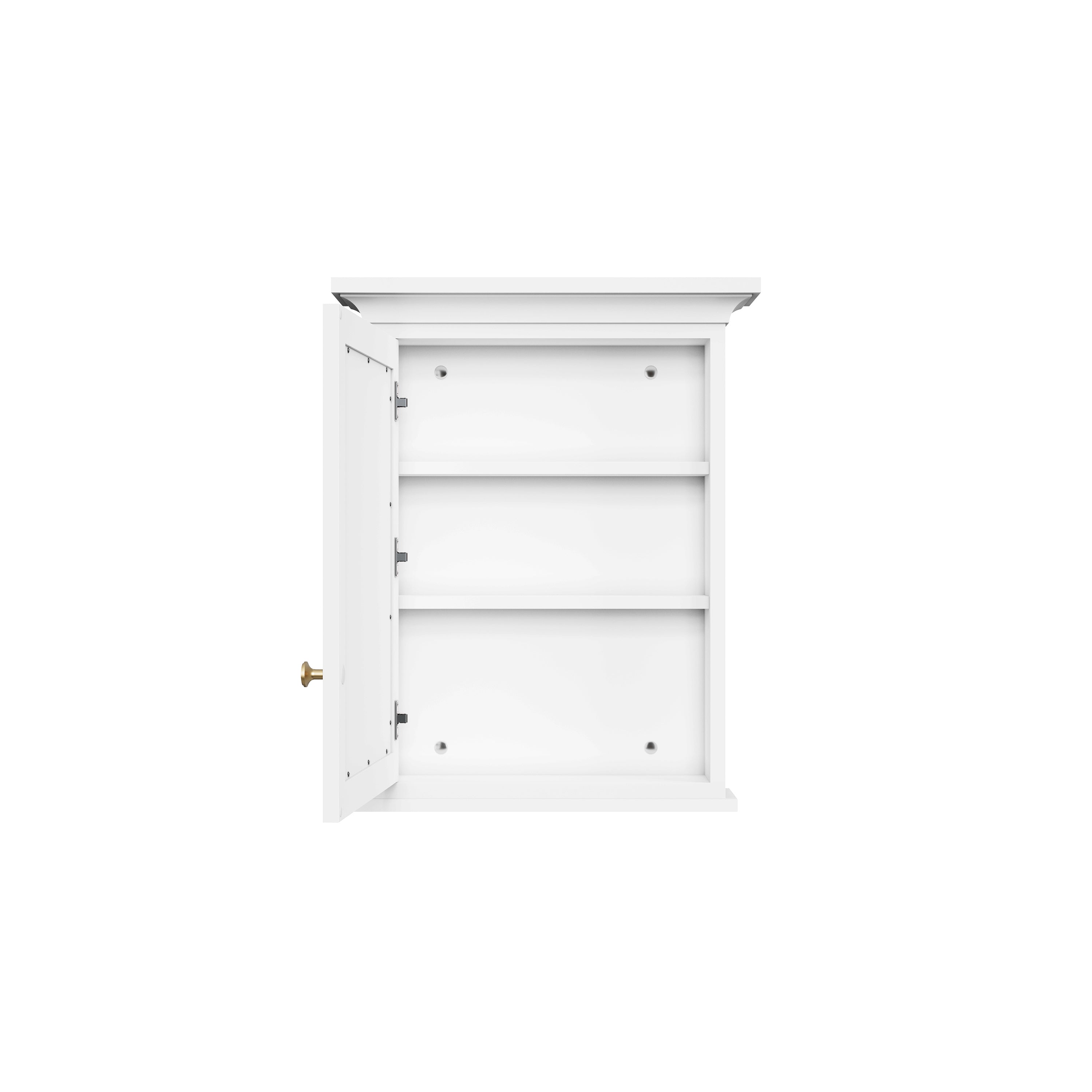24 in.W x 30 in.H Surface Mount Solid Wood Medicine Cabinet with Mirror