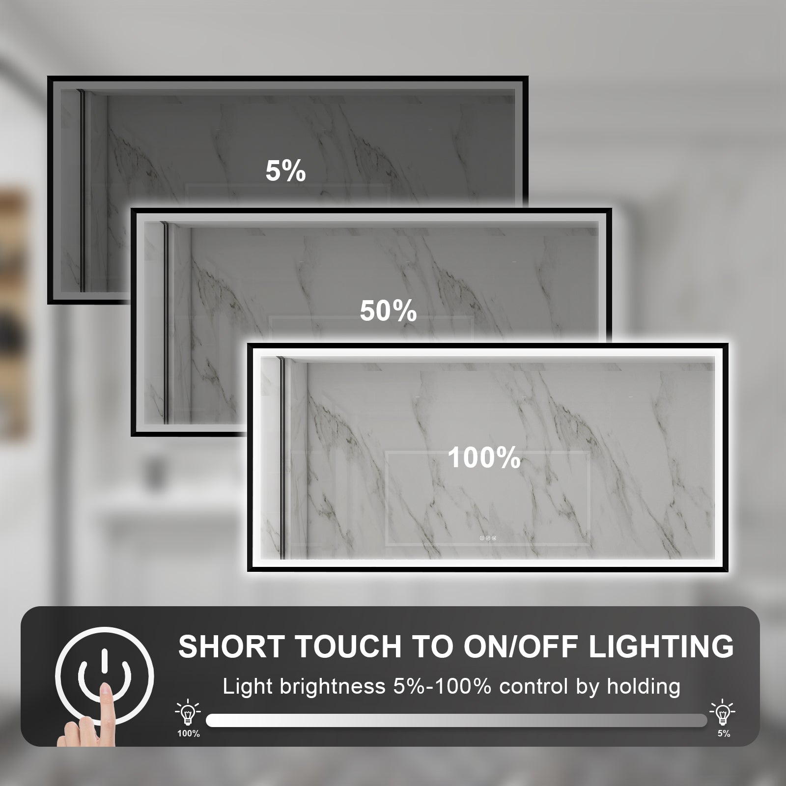 Bathroom Mirrors with LED Lights