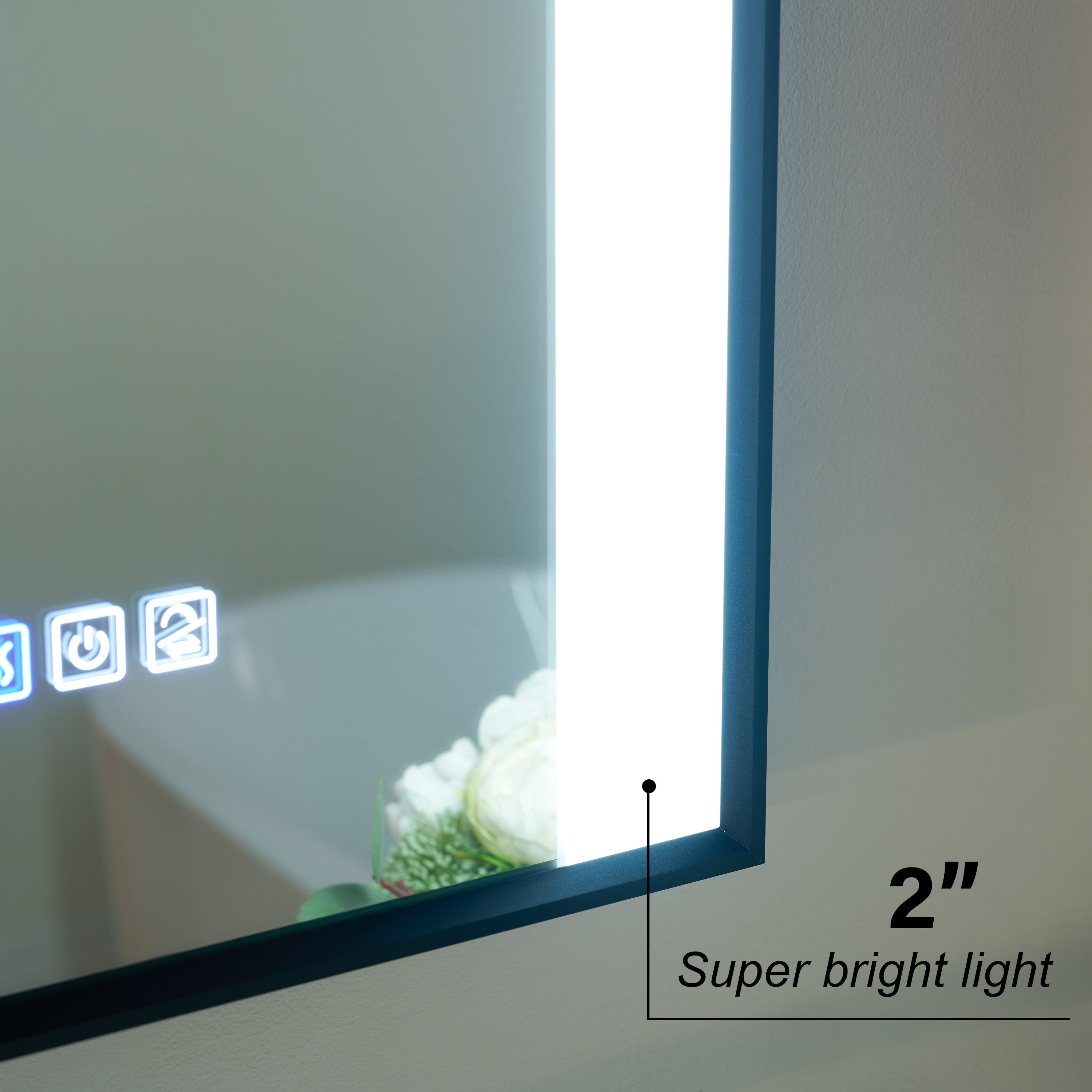 28 in. x 36 in. LED Light Bathroom Mirror with Anti-Fog Function