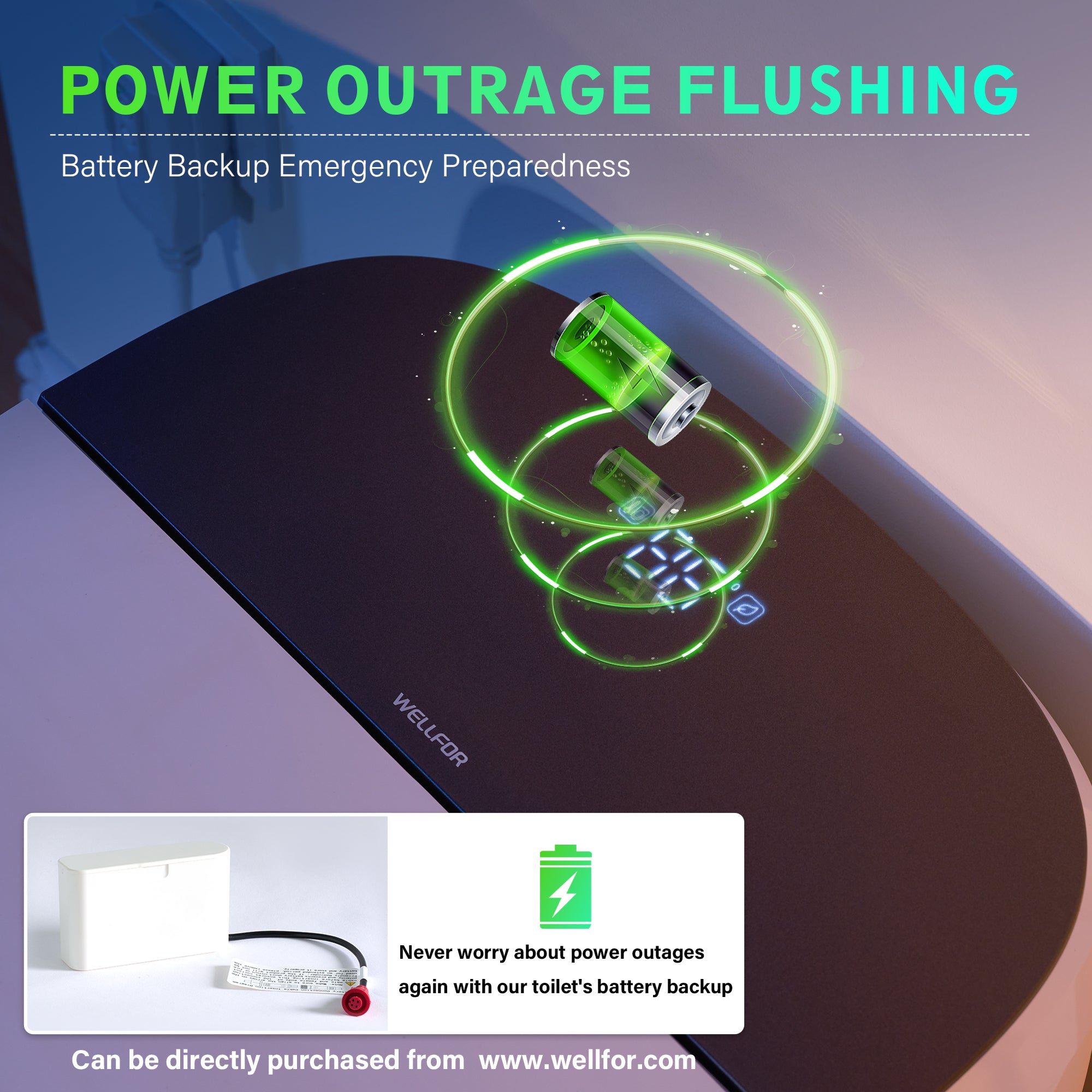 Elongated Smart Bidet Toilet in White with Built-in Tank, Foot Sensor Function, Auto Flush,LED Display, 12-in Rough-In 1.6 GPF