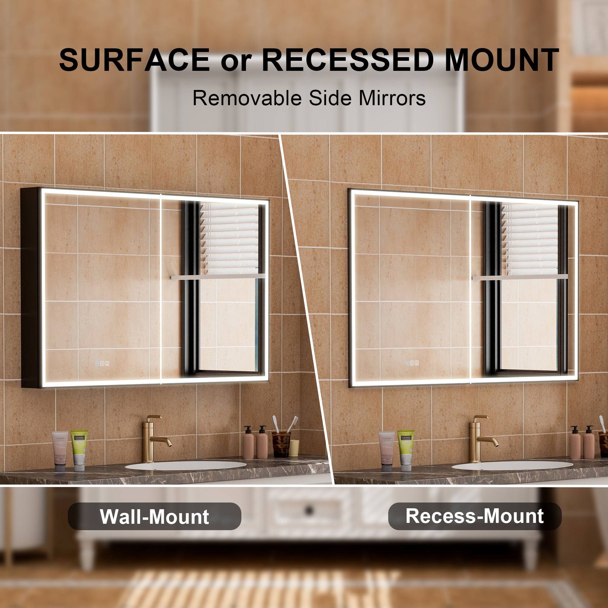 Lighted Mirror Medicine Cabinet