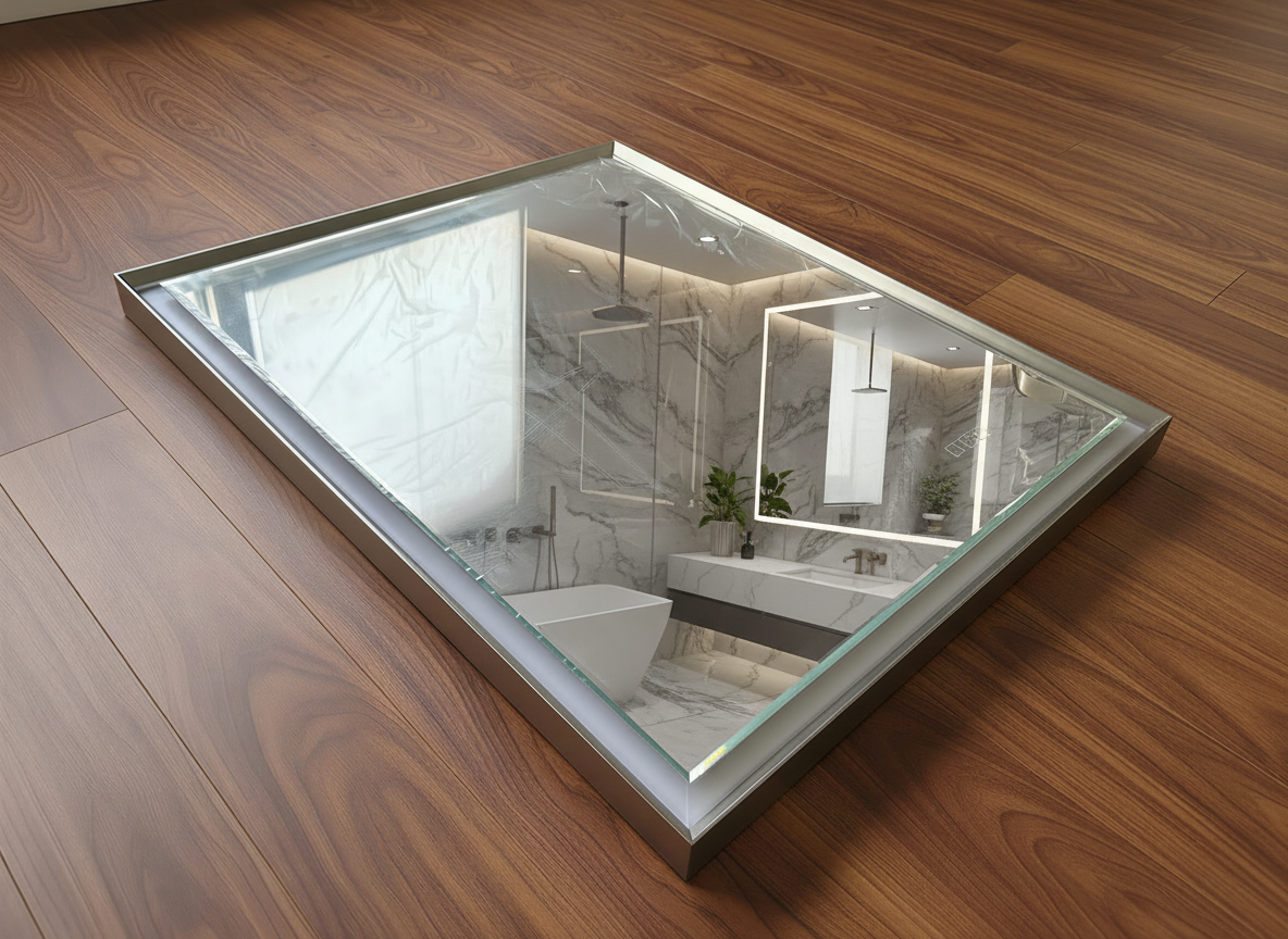 30 in. W x 36 in. Aluminum Framed LED Bathroom Mirror - Anti-Fog, Dimmable, Smart Memory, Brushed Nickel