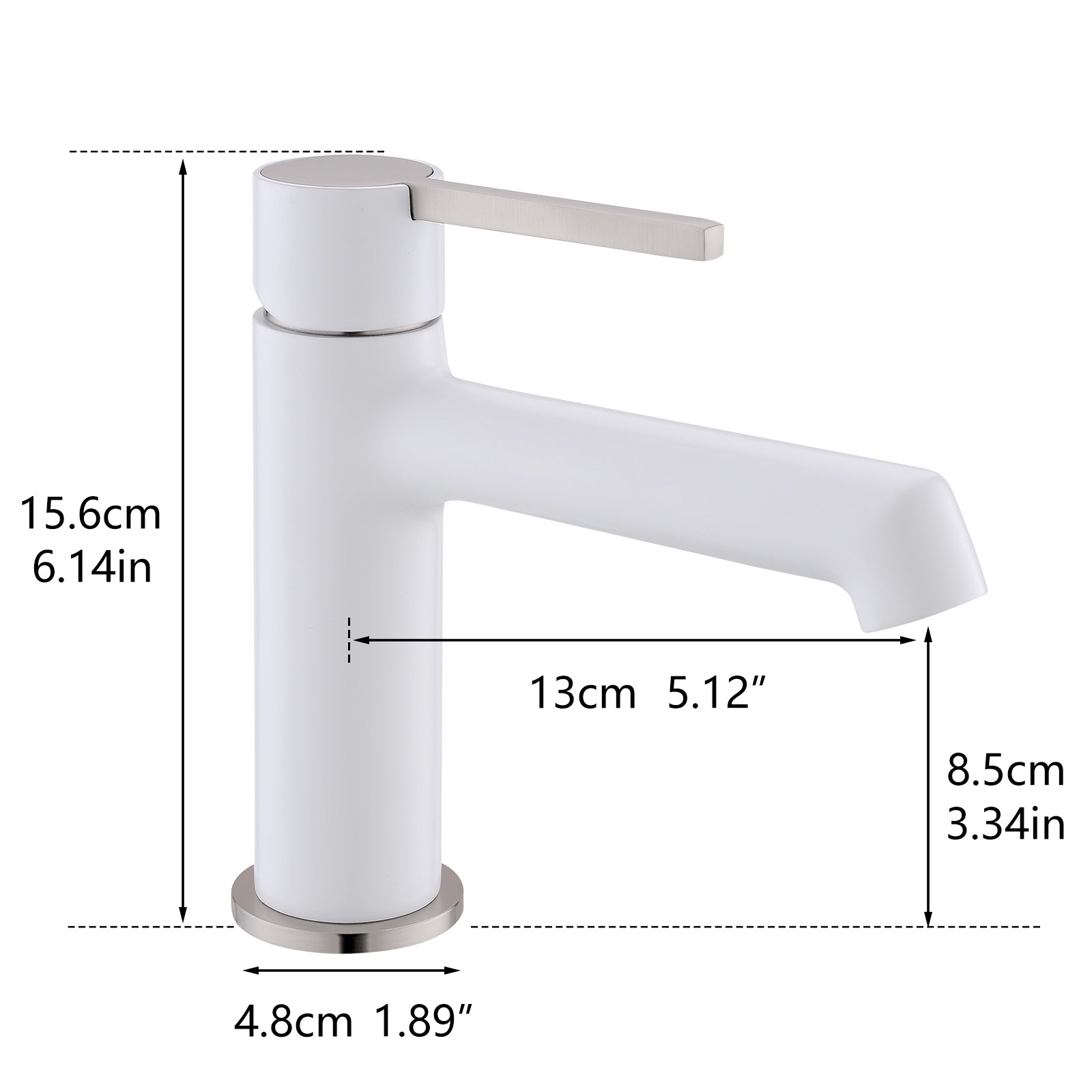 Single Handle Single Hole Bathroom Faucet with Spot Resistant