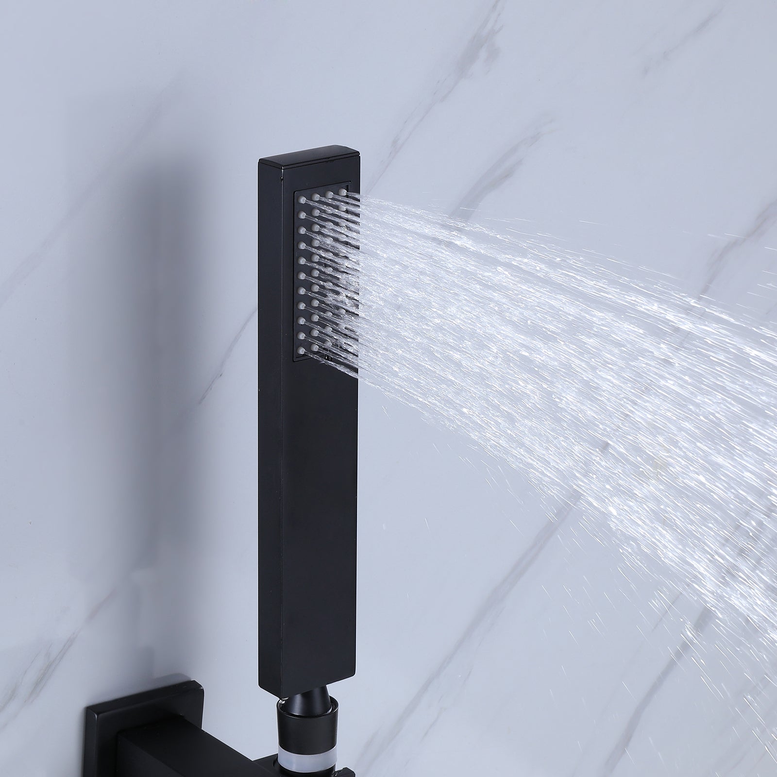 Wall Mounted Tub Filler With Handheld Shower
