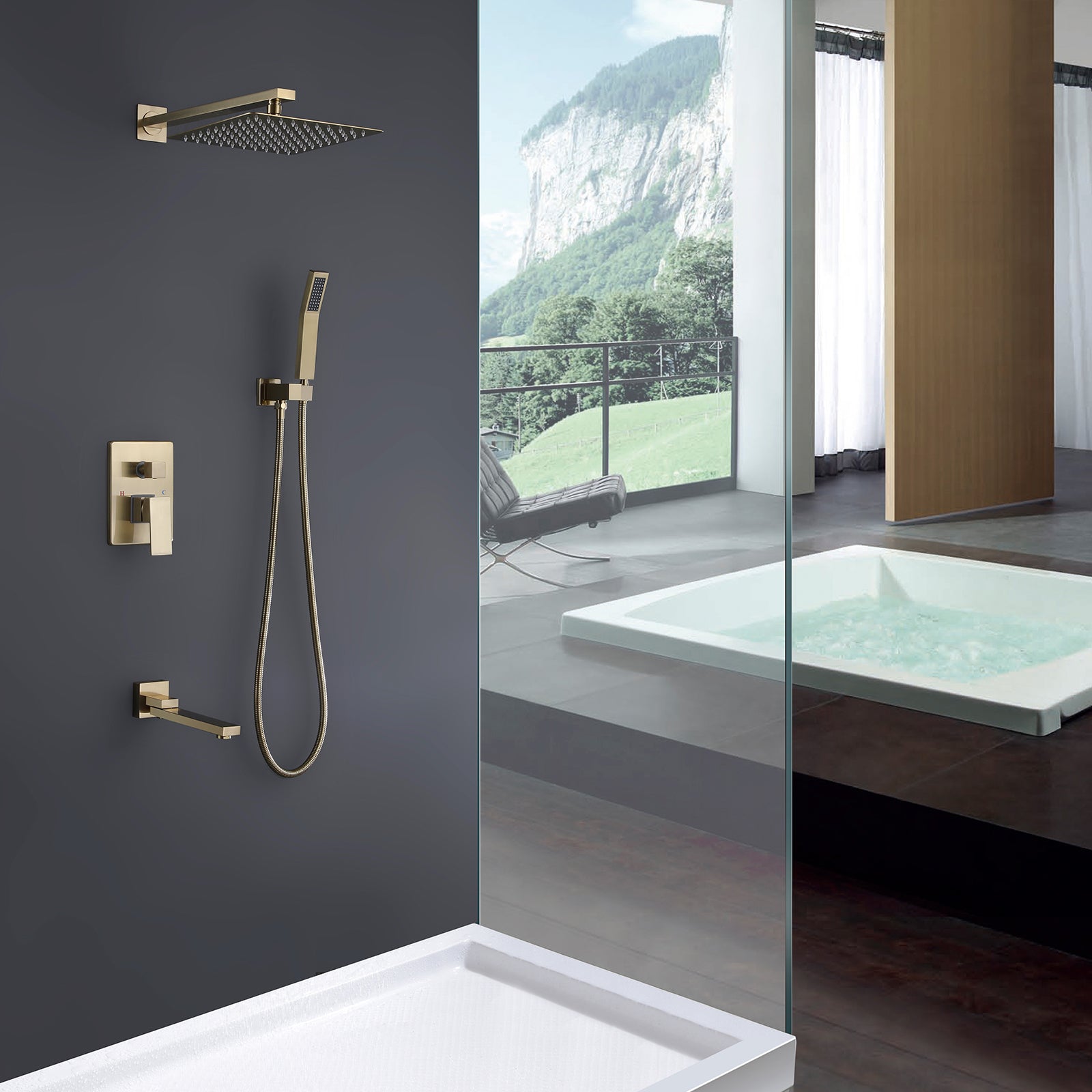shower system with handheld