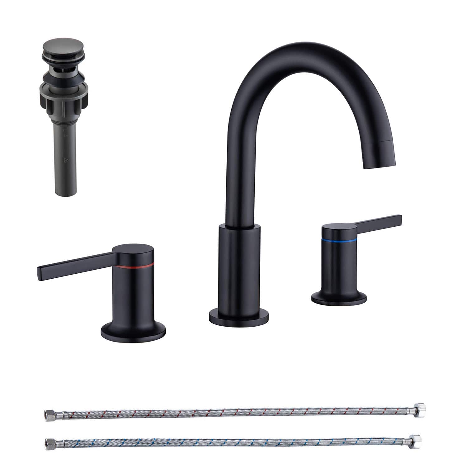 Double lever bathroom faucet
