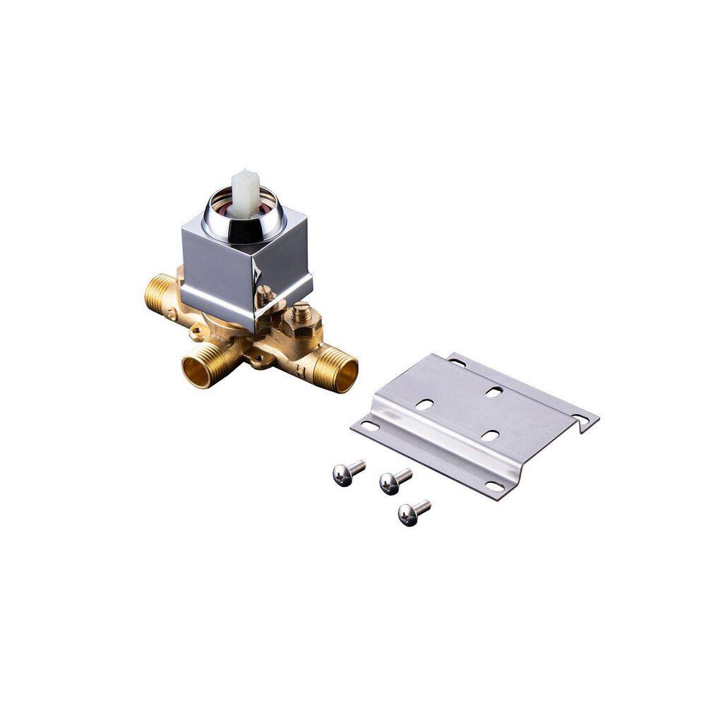 Wall Mounted 10 in. Rain Shower Head Faucet with Valve