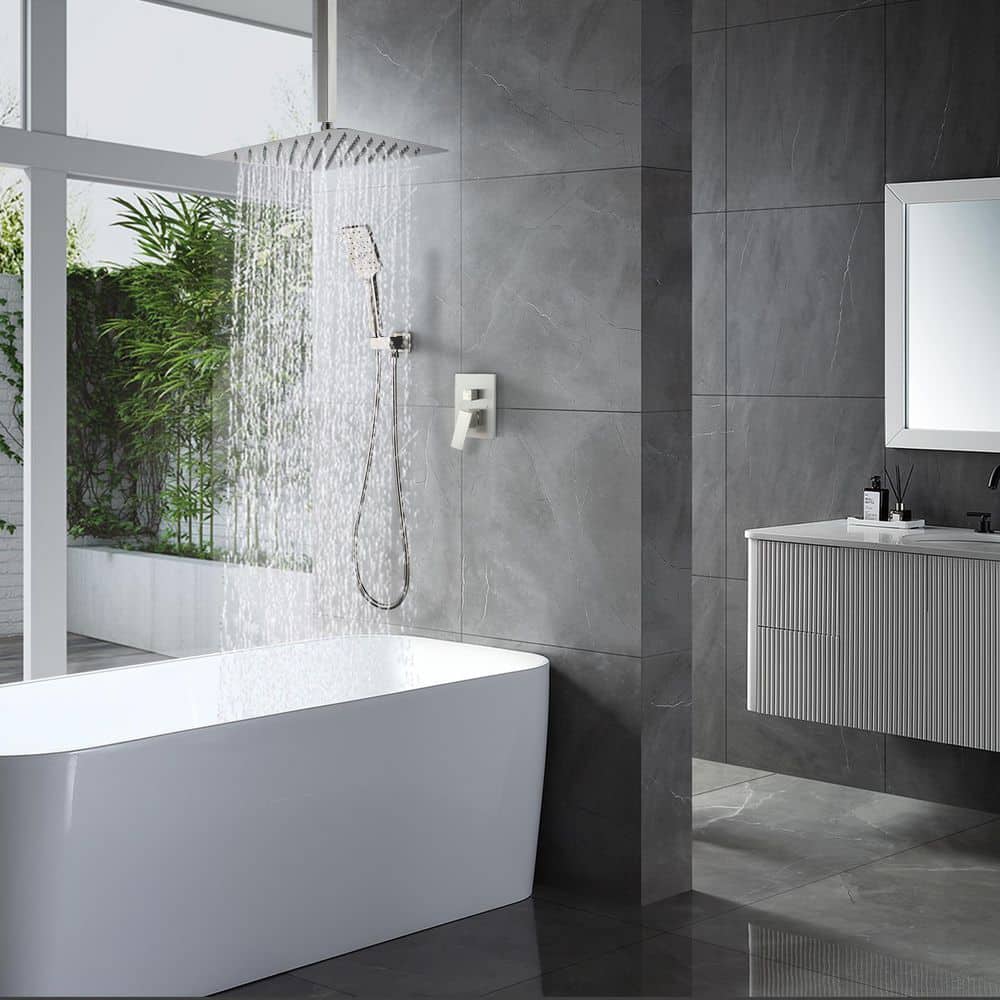 dual shower head system with handheld