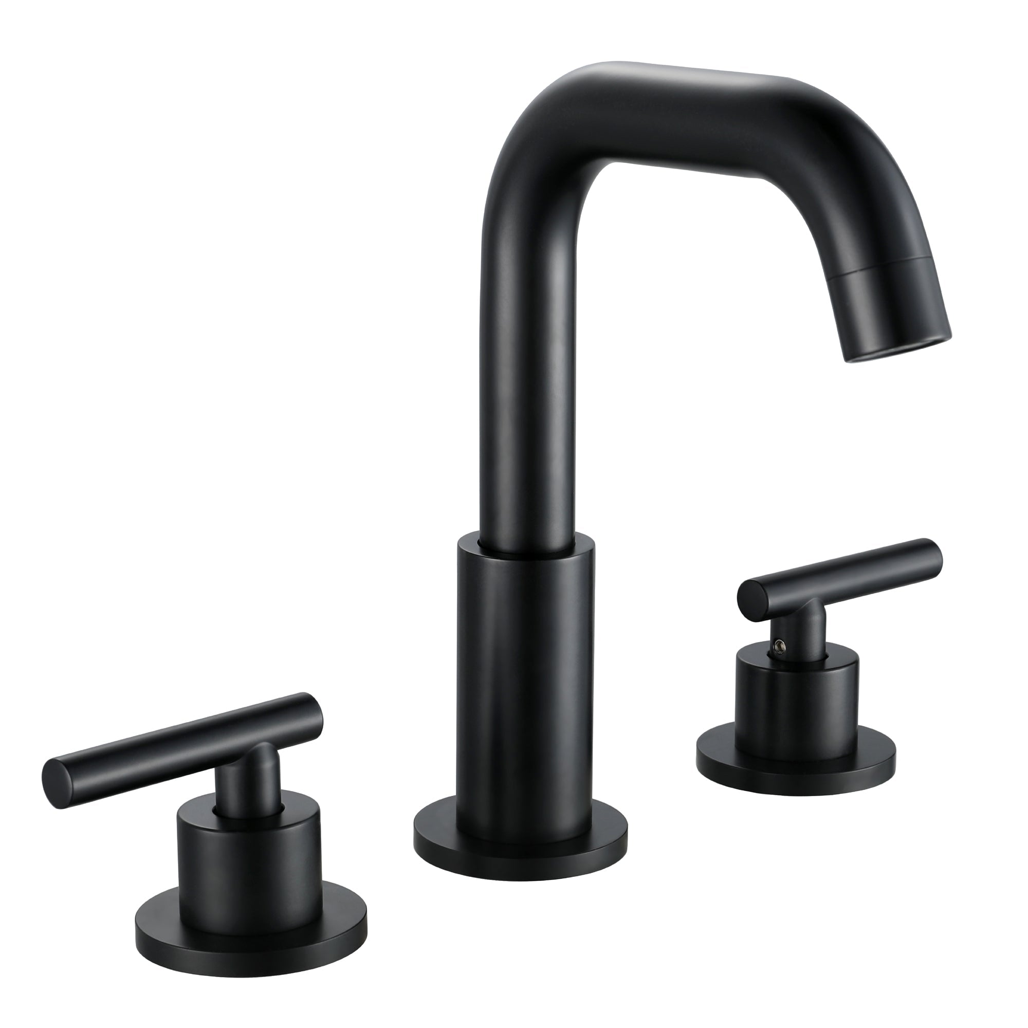 8 in. Widespread Double Handle Bathroom Faucet with 360-Degree Rotation