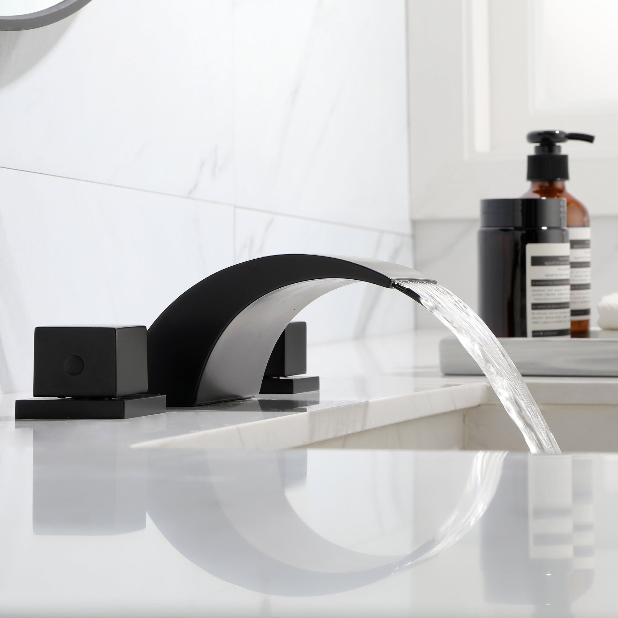 bathroom sink with faucet