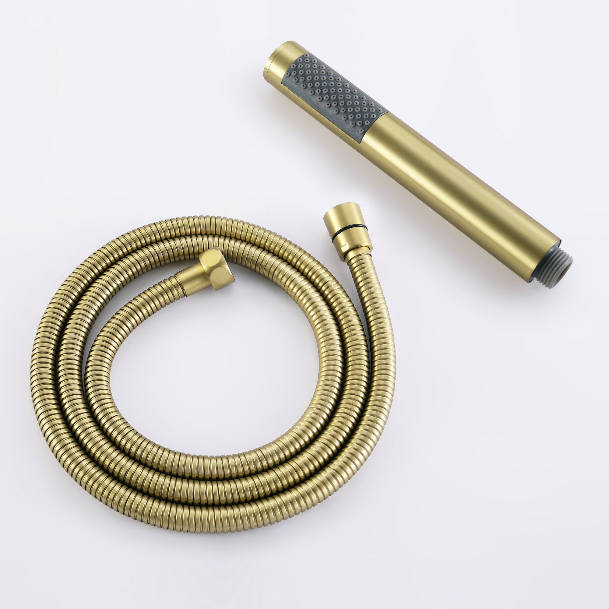 Double-Handle Floor Freestanding Bathroom Tub Faucets with Hand Shower