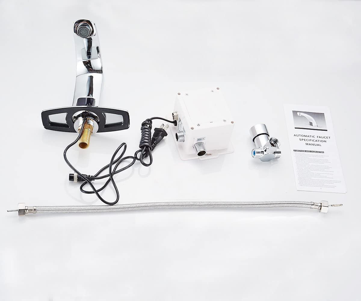 Automatic Sensor Touchless Bathroo Faucet With Deck Plate