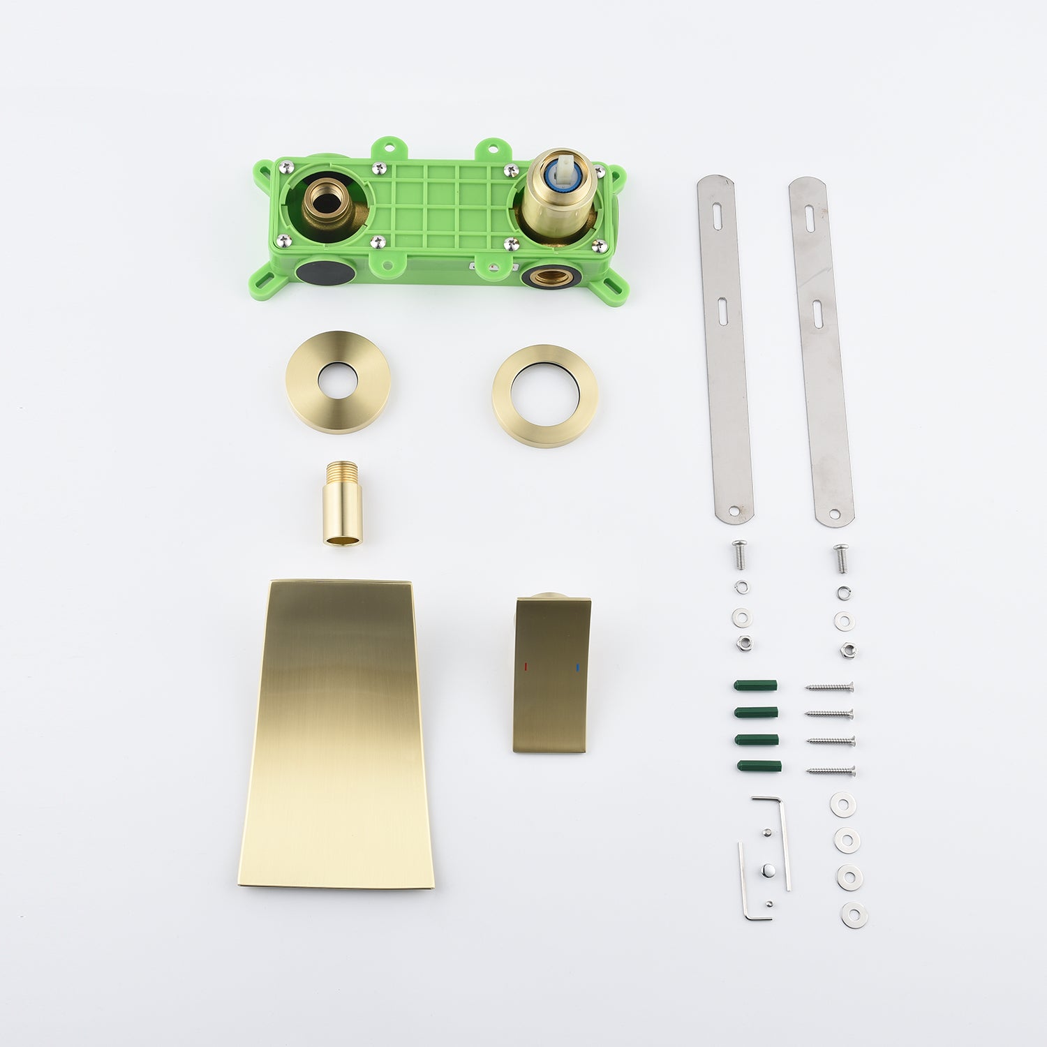 Single Handle Widespread Wall Mounted Bathroom Faucet