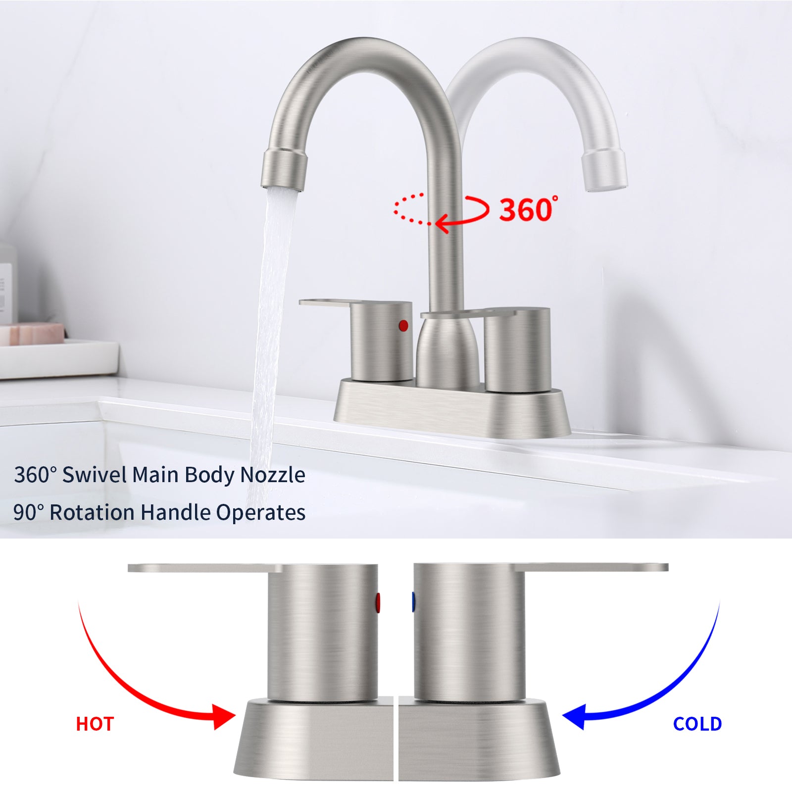 wall mount bathroom faucet