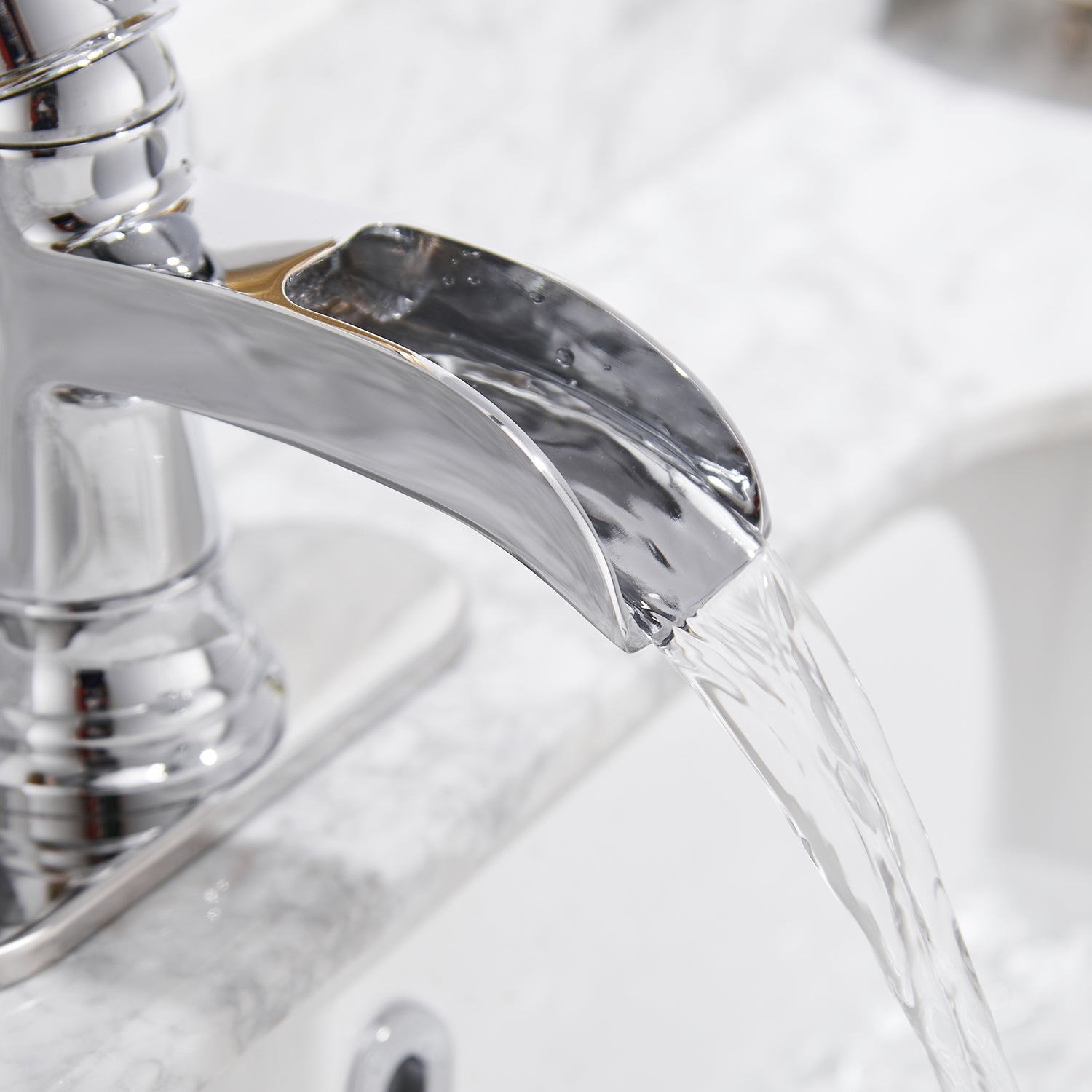 waterfall bathroom faucet