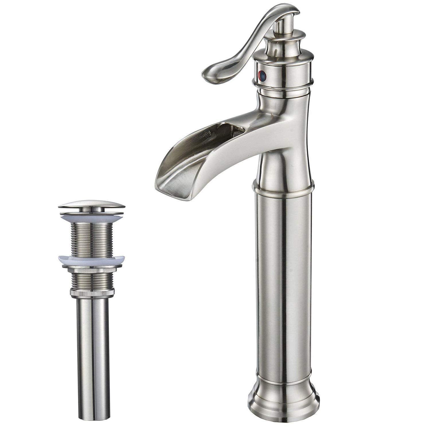 Single Hole Single-Handle Bathroom Faucet with Drain Kit Included