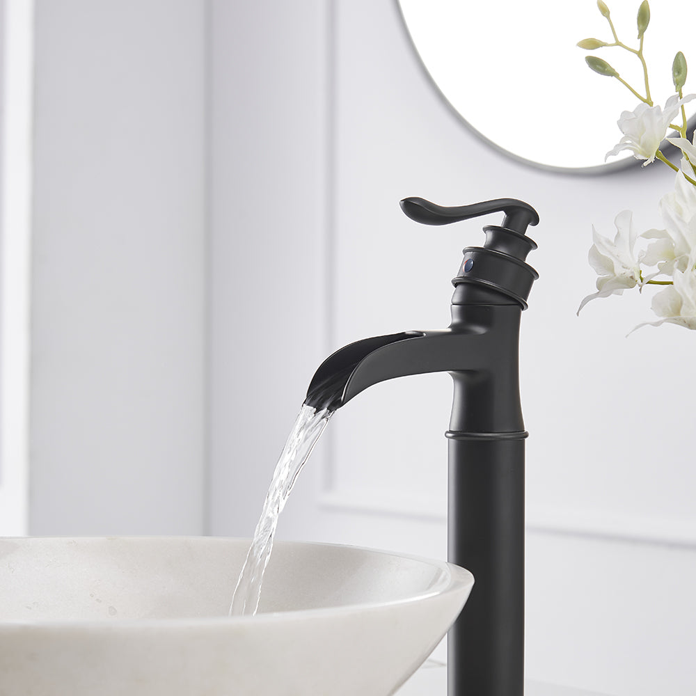 Single Hole Single-Handle Bathroom Faucet with Drain Kit Included