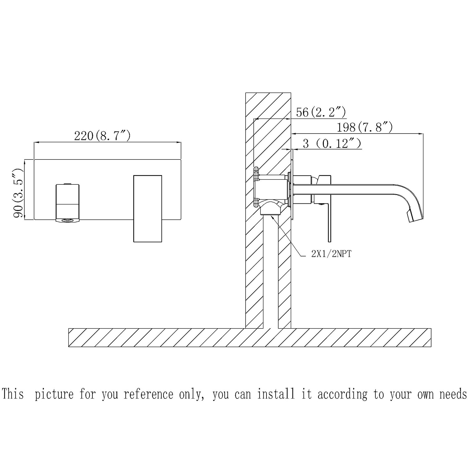 single handle bathroom faucet