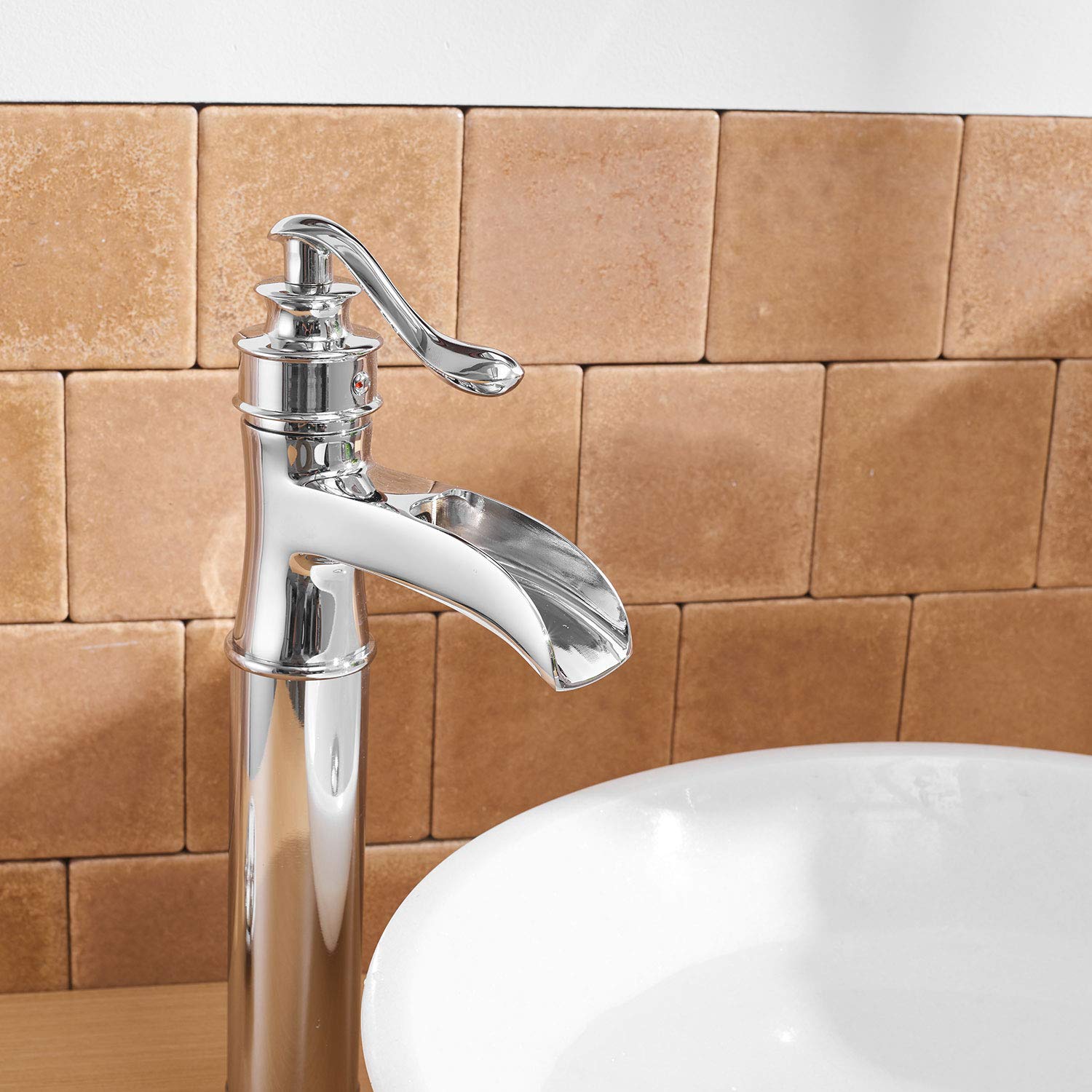 Single Hole Single-Handle Bathroom Faucet with Drain Kit Included