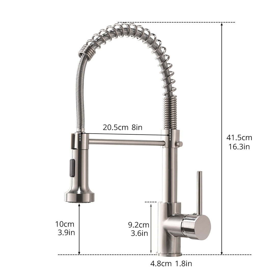 Sprayer Kitchen Faucet Sizes