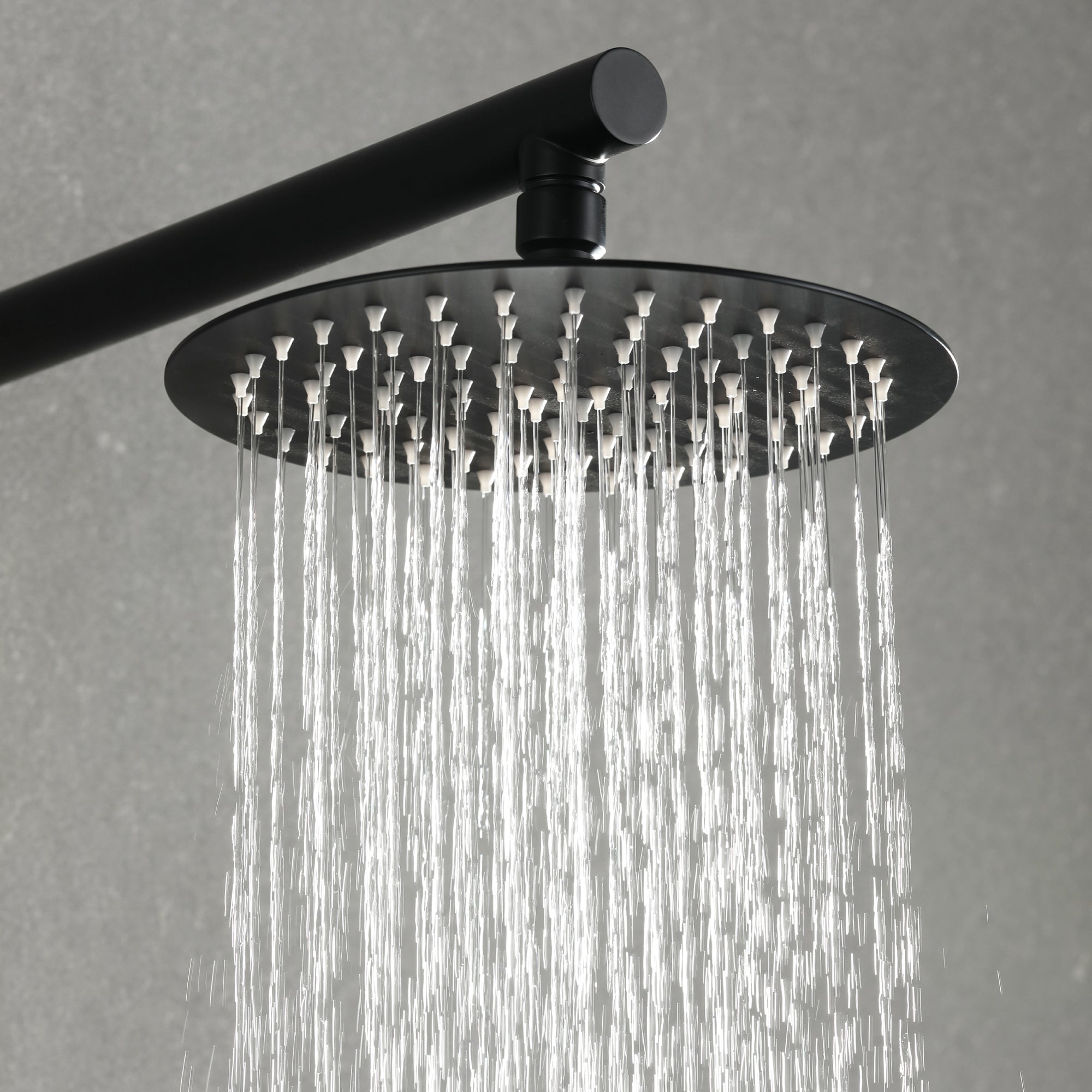 8 inch/ 9 inch 1-Spray Patterns with 2.1 GPM Wall Mount Fixed Shower Head with Valve Included