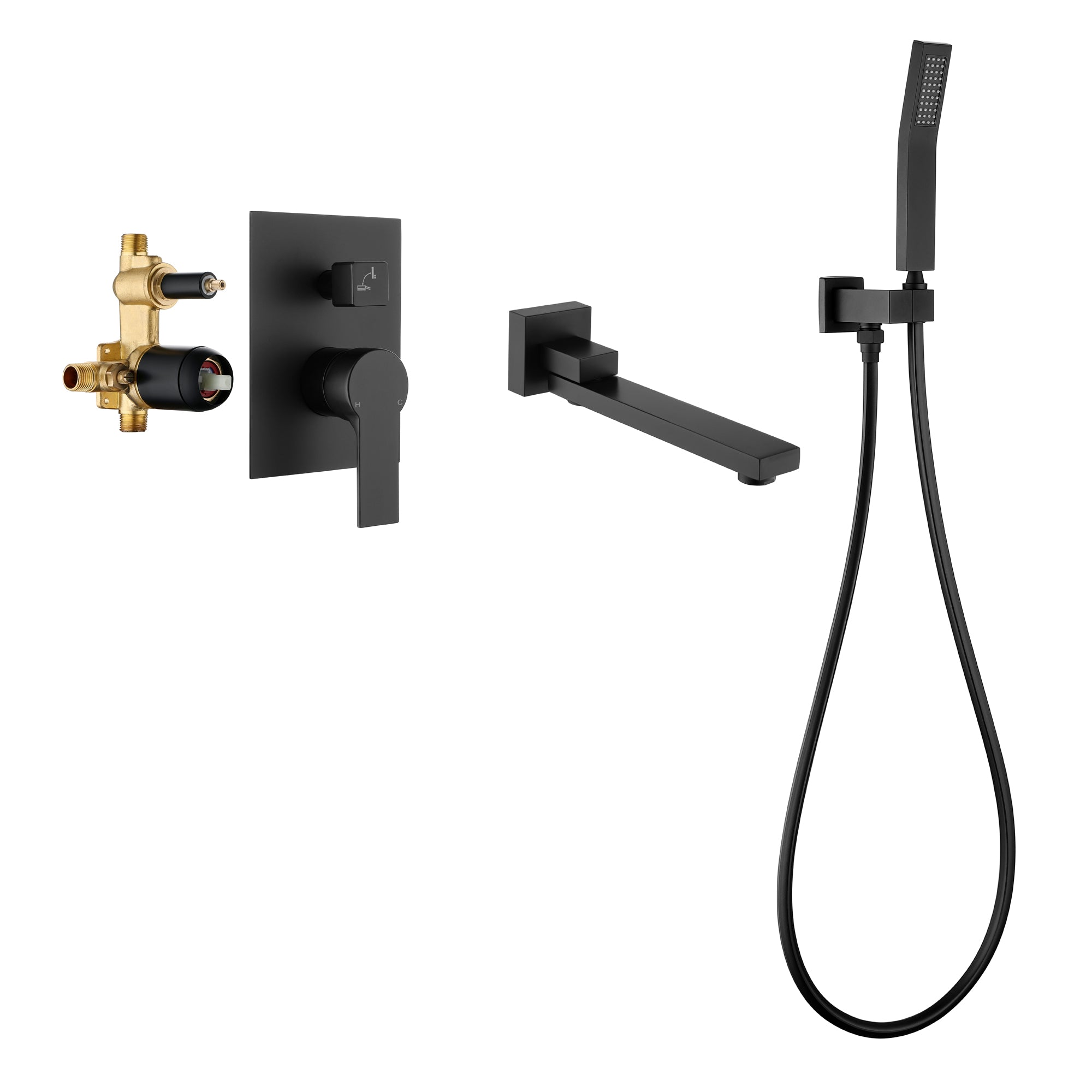 Tub Faucet With Hand Shower