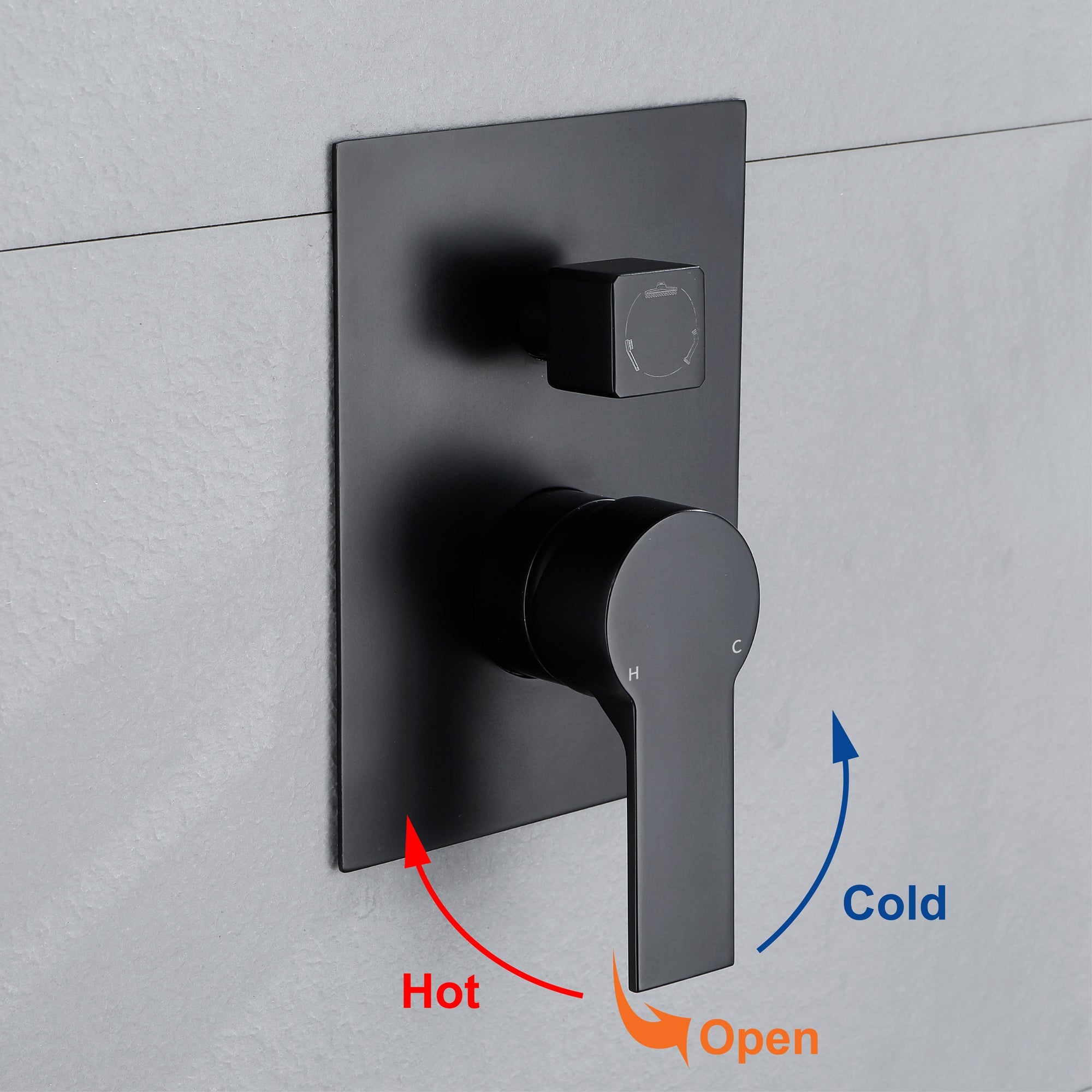 rainfall shower head with handheld