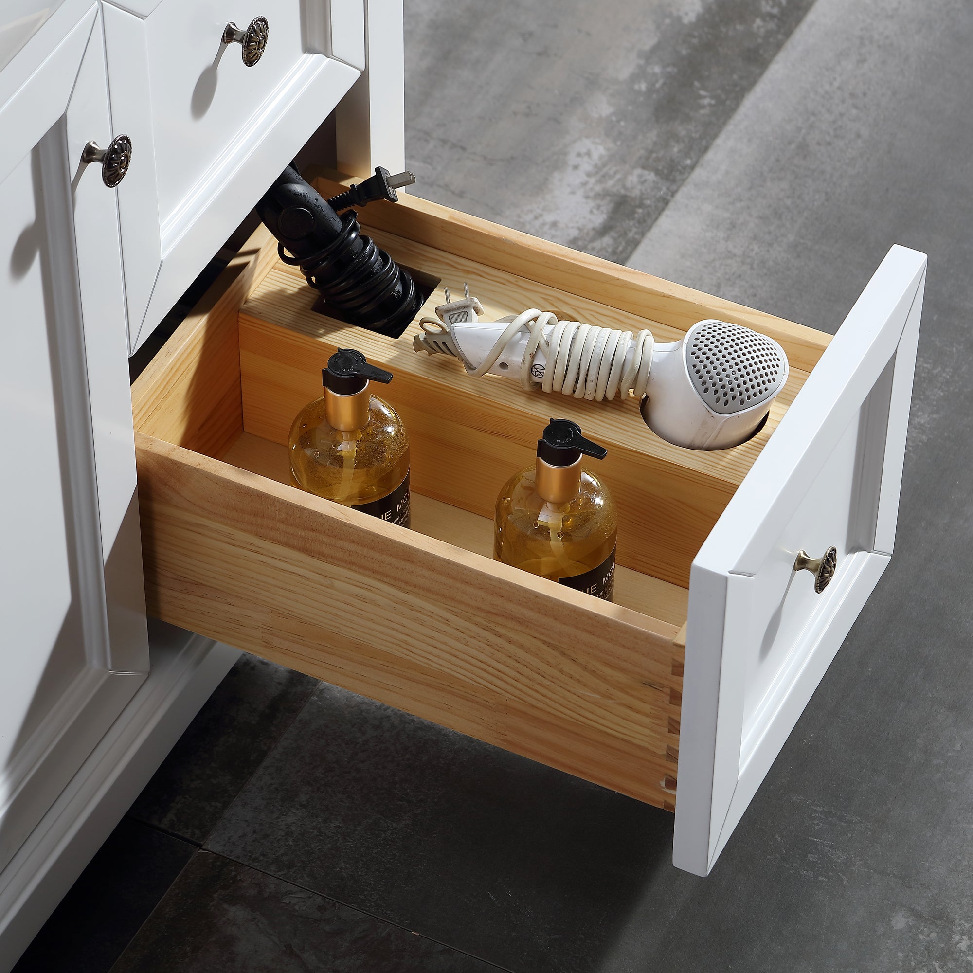 36 in. W x 22 in. D x 35 in. H Freestanding Bath Vanity Minimalist in White with White Quartz Top with White Basin