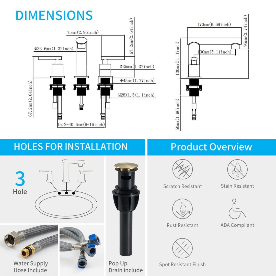 wall mount bathroom faucet