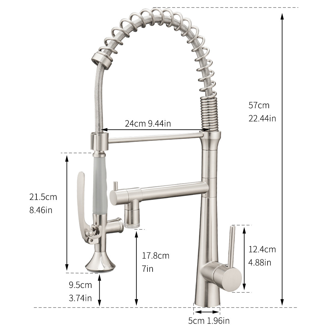 Sprayer Kitchen Faucet Sizes