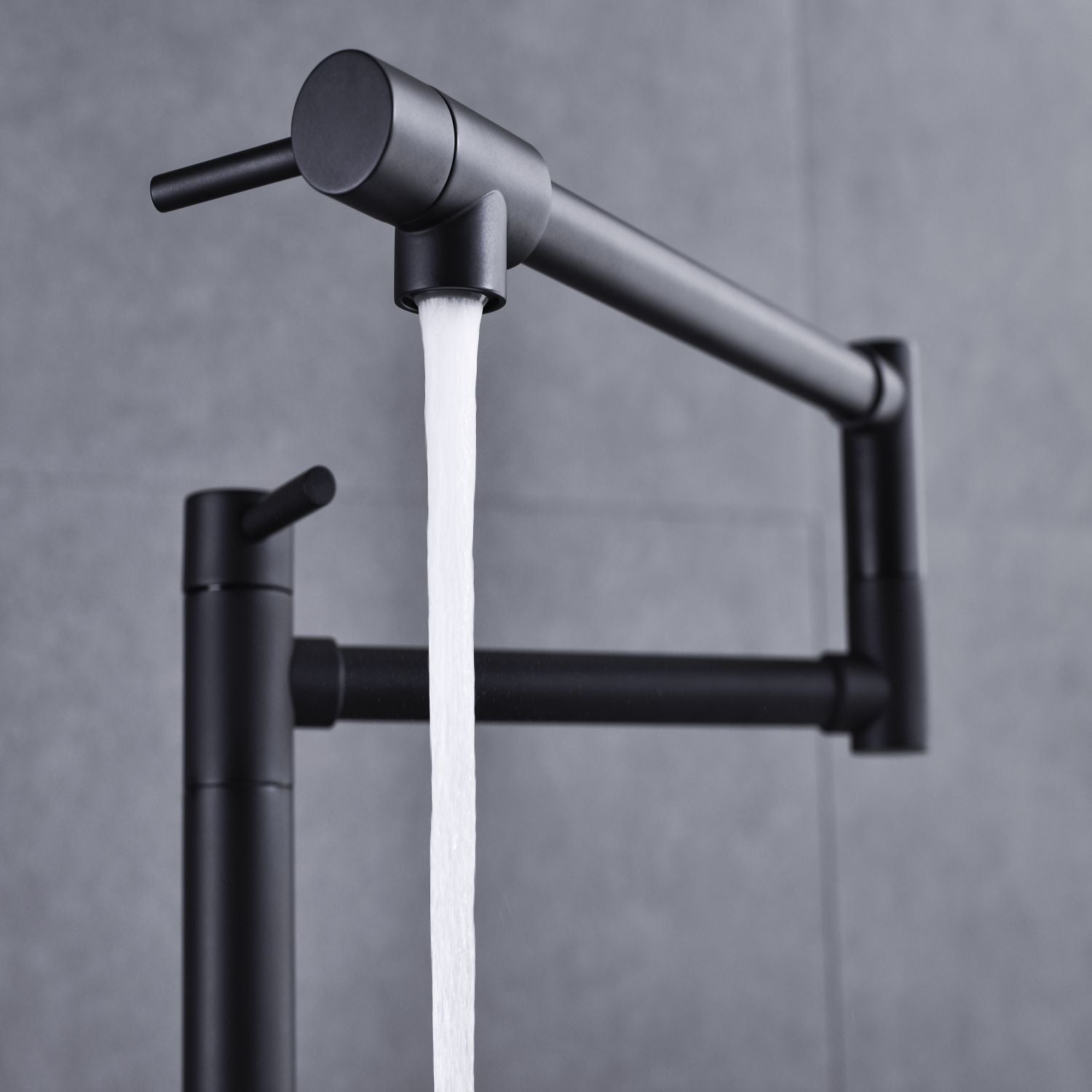 Deck Mounted Pot Filler Faucet with 360° Rotation