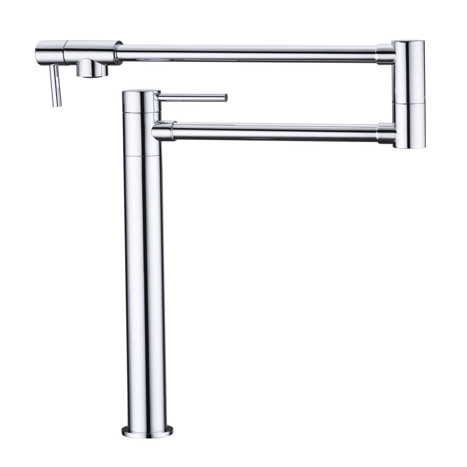 Deck Mounted Pot Filler Faucet with 360° Rotation